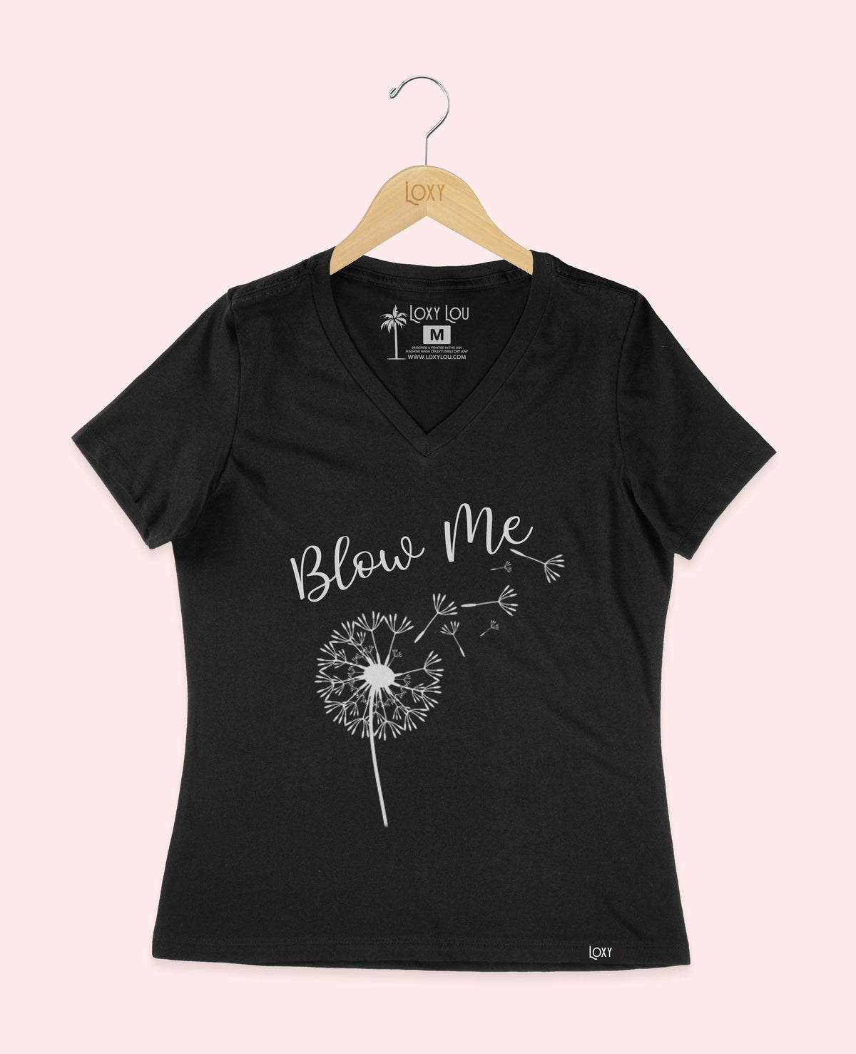 Black V-neck 6405 blowme-1.webp