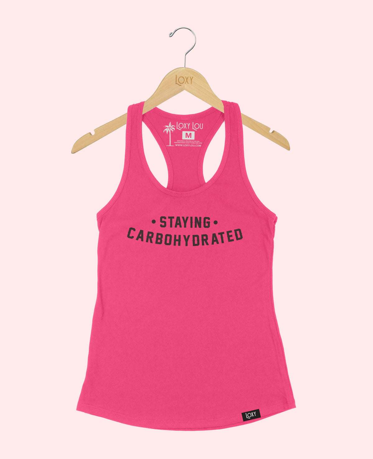 Pink Tank Top 1533 Staying Carbo - Black Logo.webp