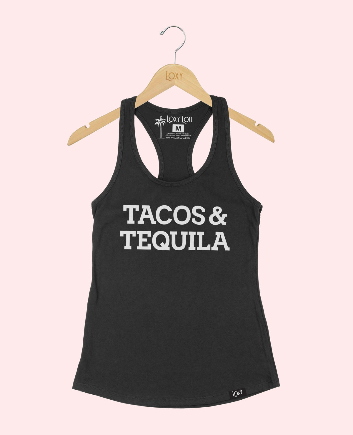 Black Tank Top 1533 taco-teq-wht.webp