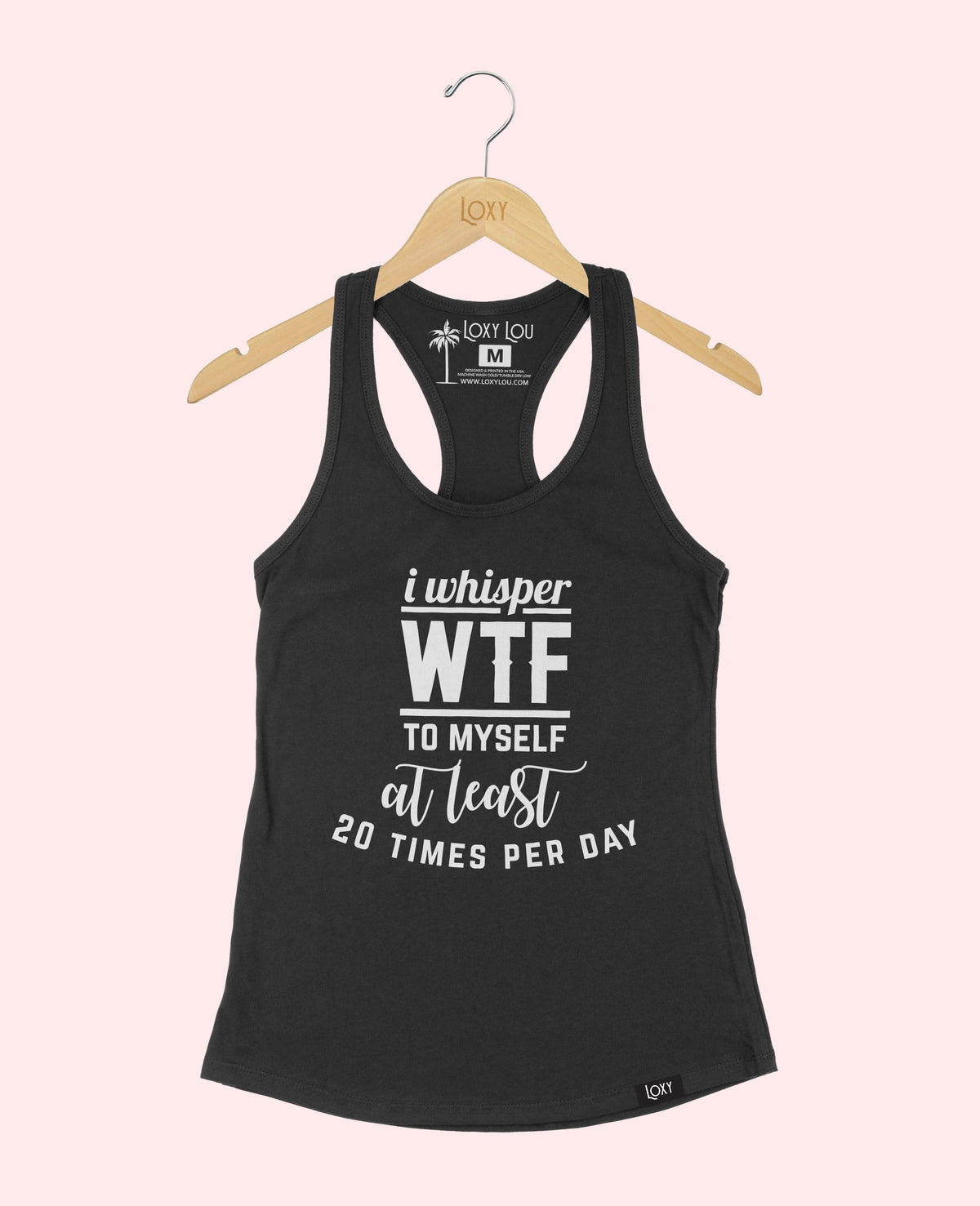 Black Tank Top 1533 I Whisper WTF - Black.webp