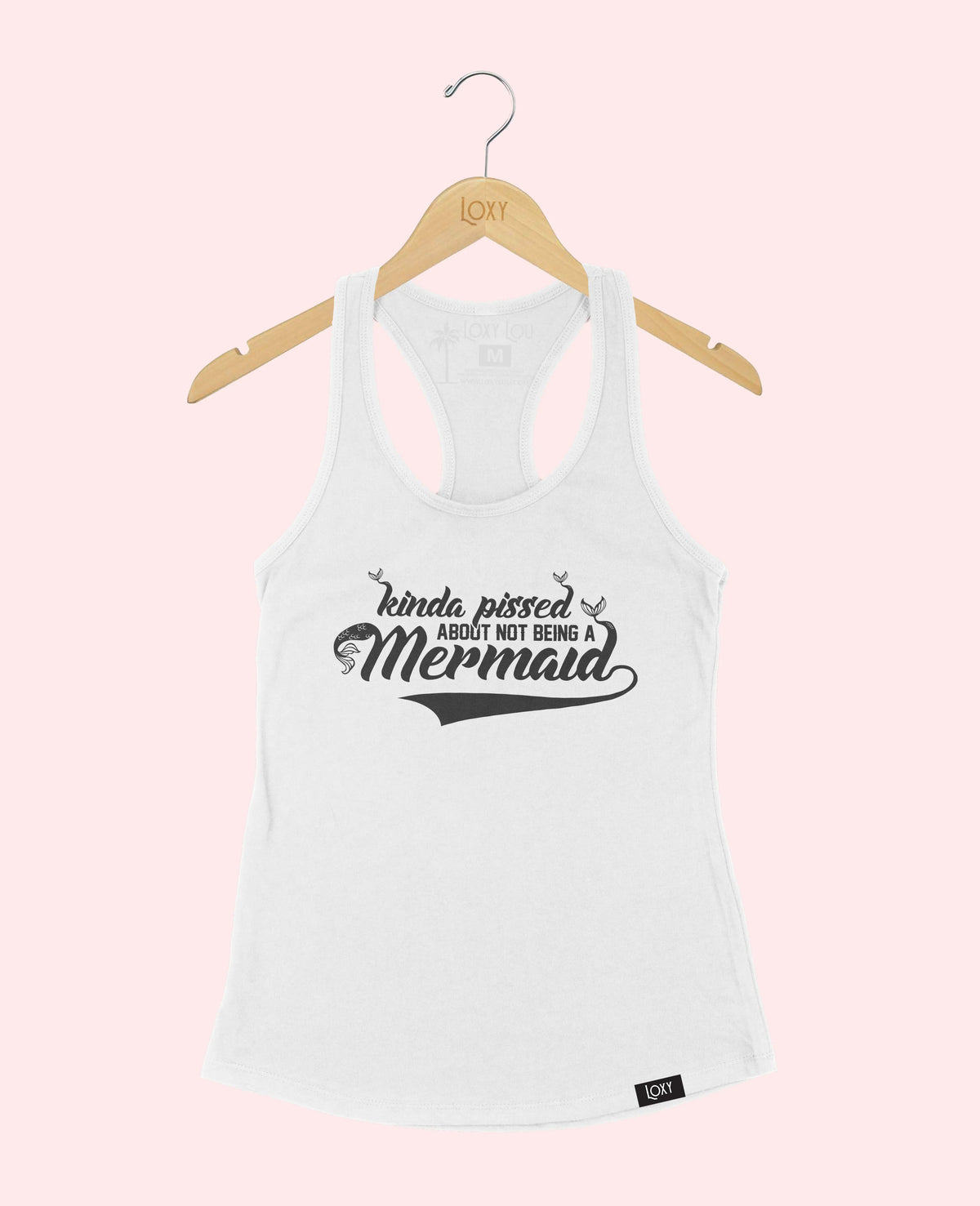 White Tank Top 1533 mermaid - black.webp