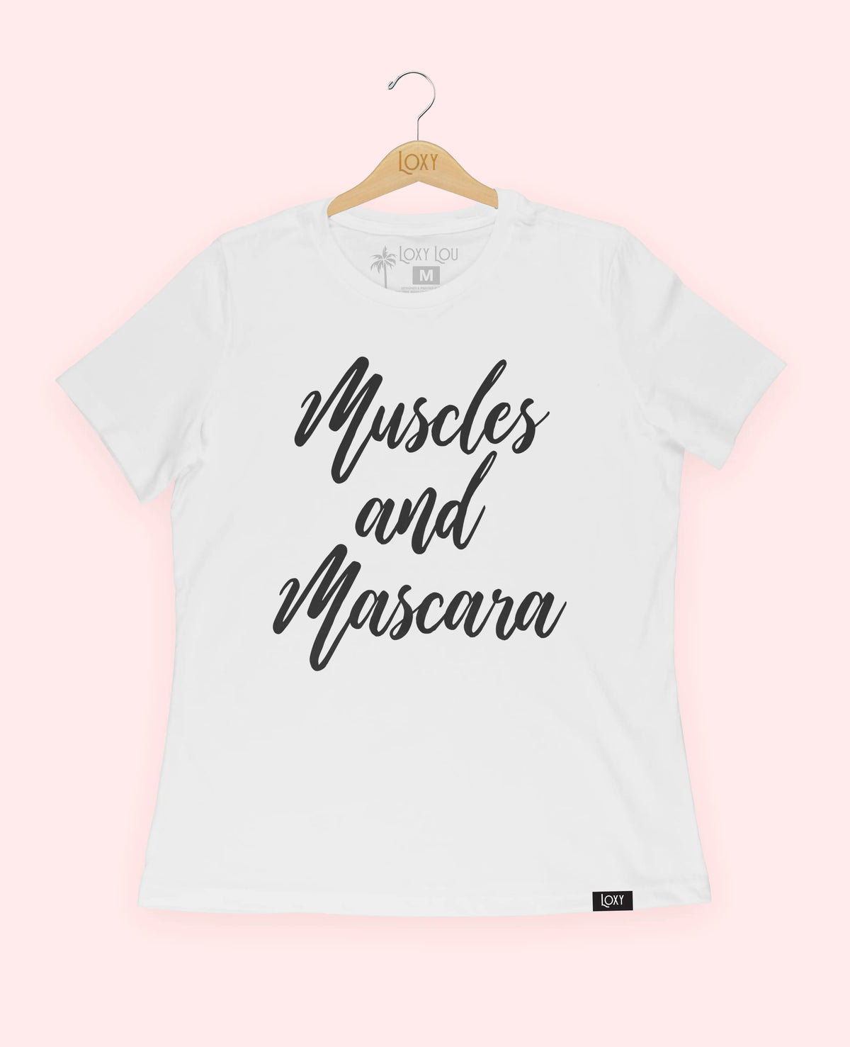 White Tee 6400 Muscles and Mascara - White.webp