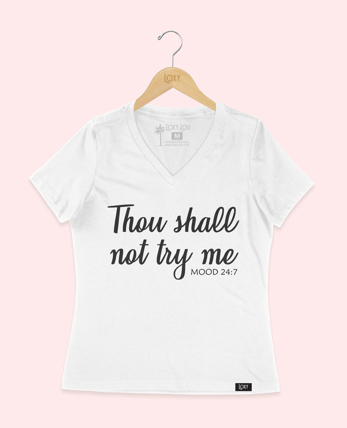 White V-neck 6405 thoushallnot1w.webp