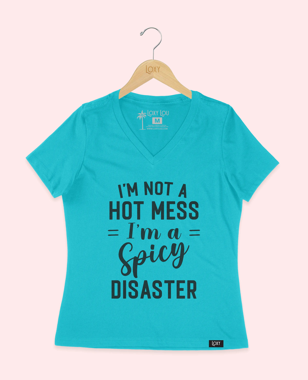 Turquiose V-neck 6405 spicydisaster1w.webp