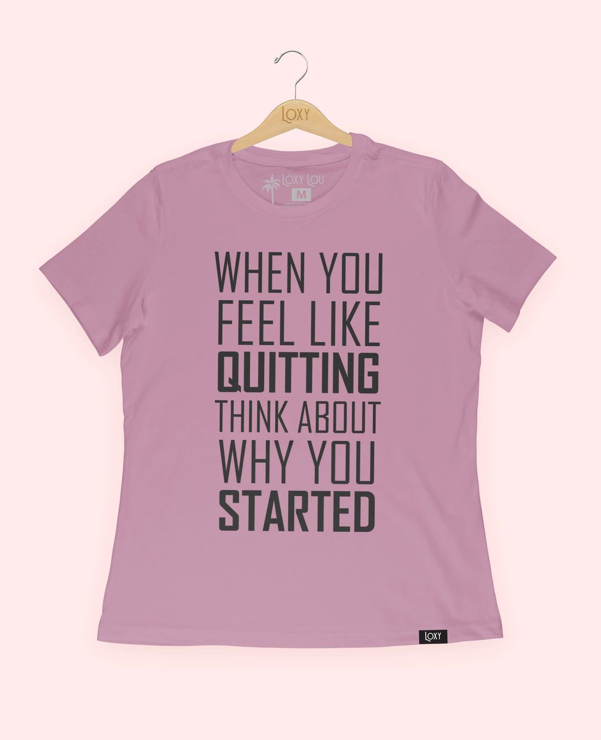 Orchid Tee 6400 When You Feel Like Quitting - White.webp