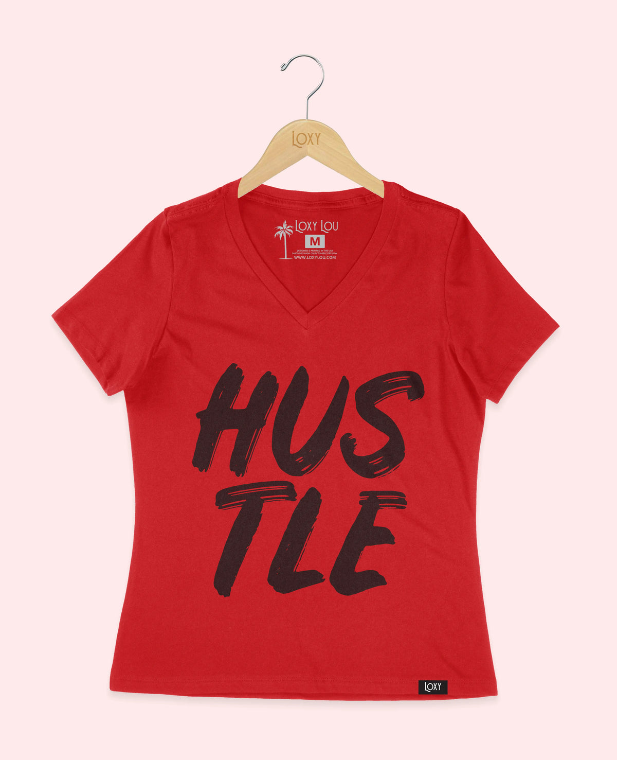 Red V-neck 6405 hustle1w.webp