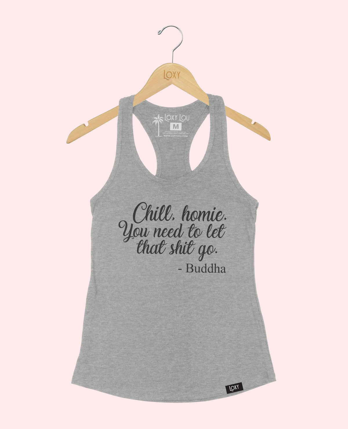 Heather Gray Tank Top 1533 Chill homie - blk.webp