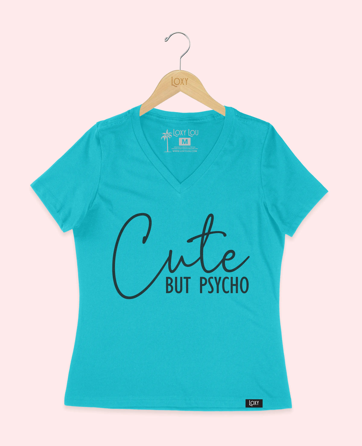 Turquiose V-neck 6405 cutebutpsycho1w.webp