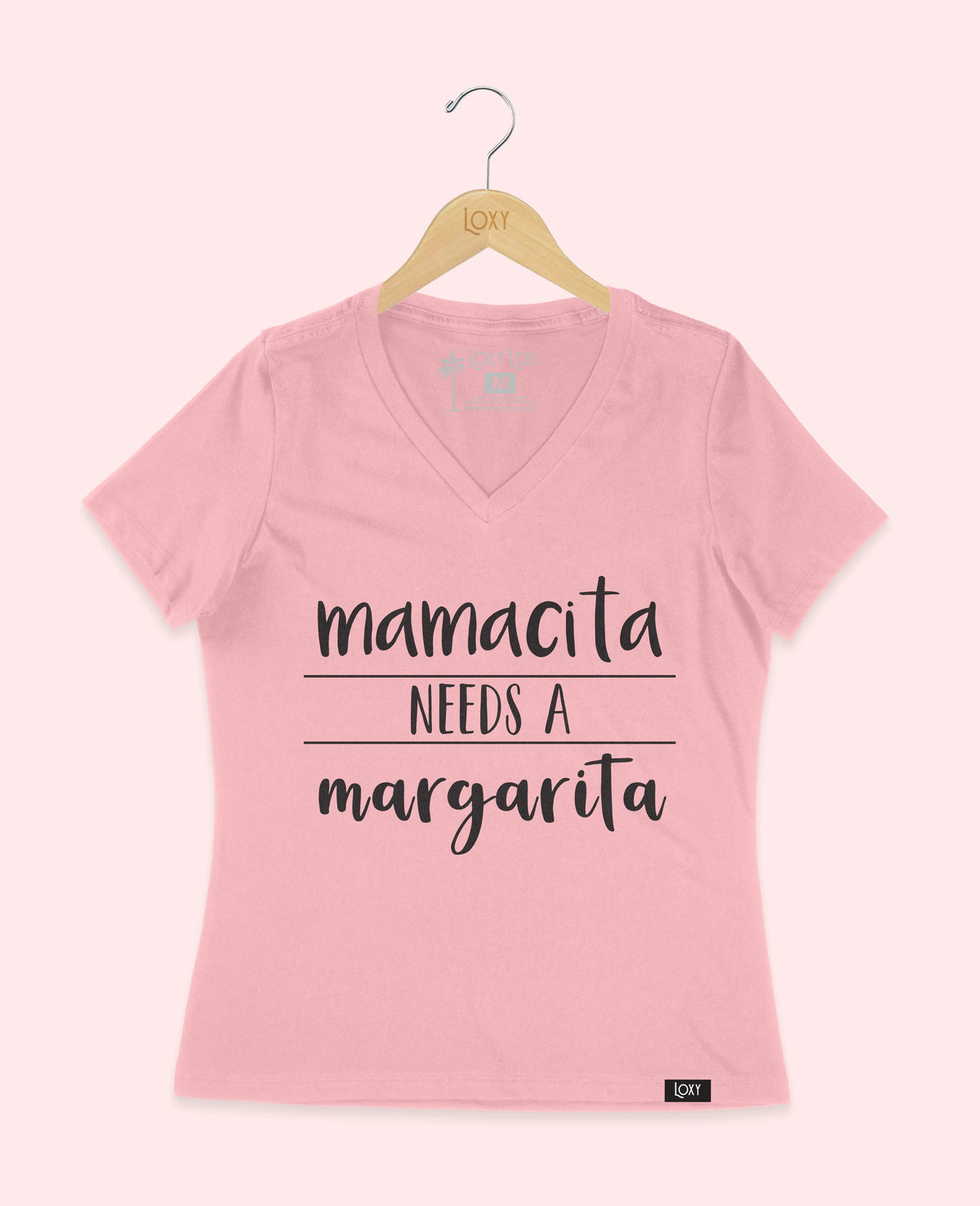 Pink V-neck 6405 mamacitamargarita1w.webp