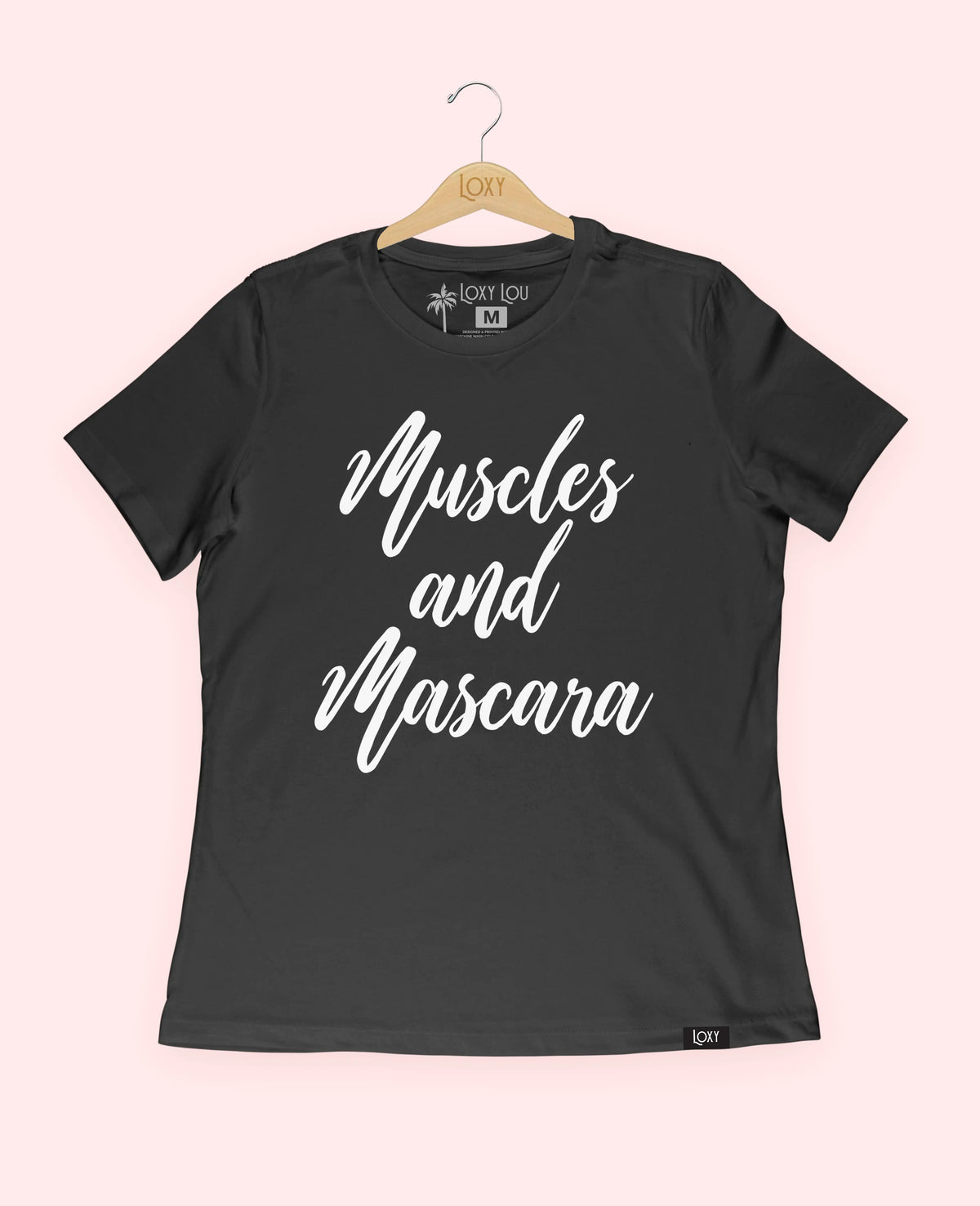 Black Tee 6400 Muscles and Mascara - Black.webp