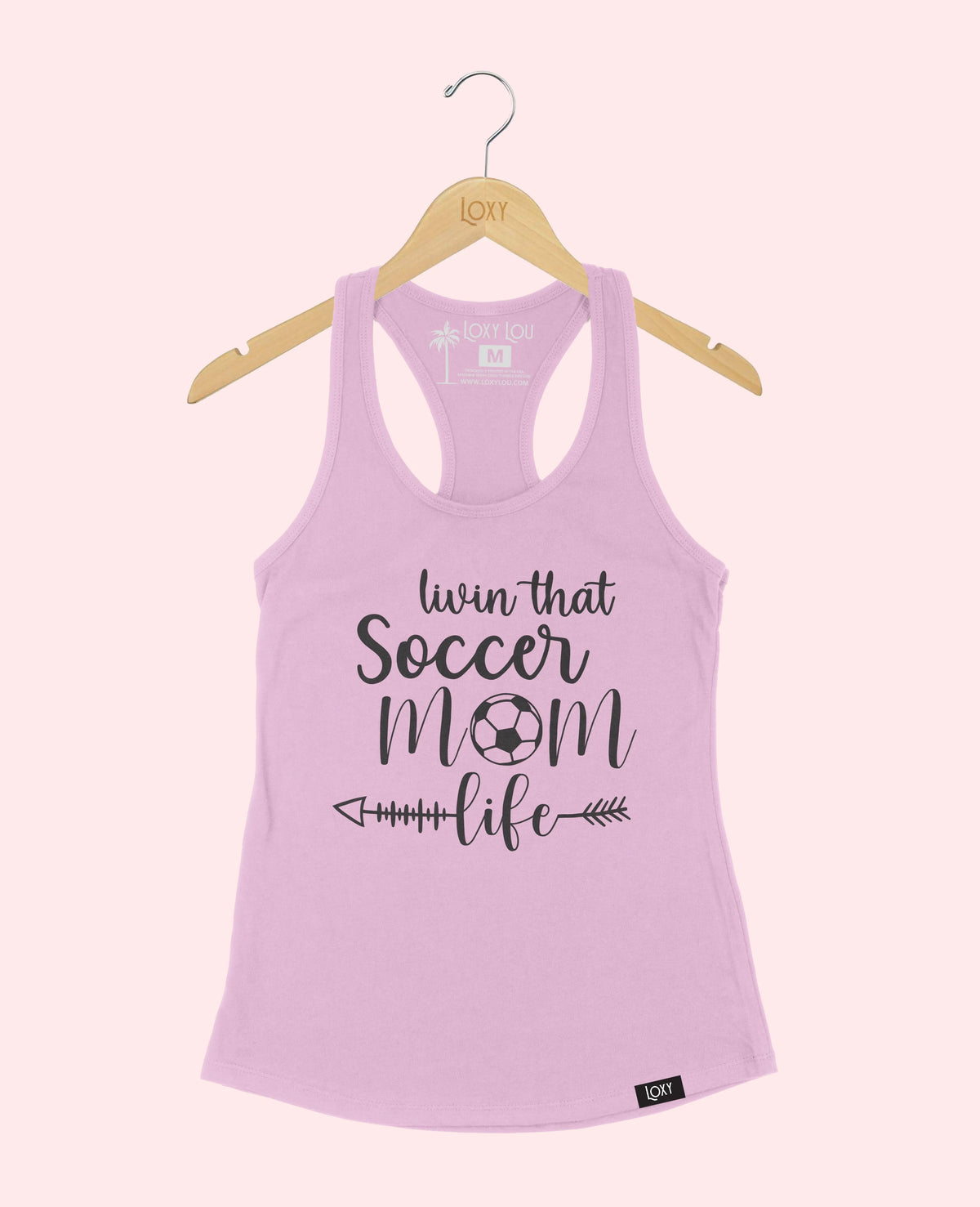 Lavender Tank Top 1533 Soccer Mom Life - Black.webp