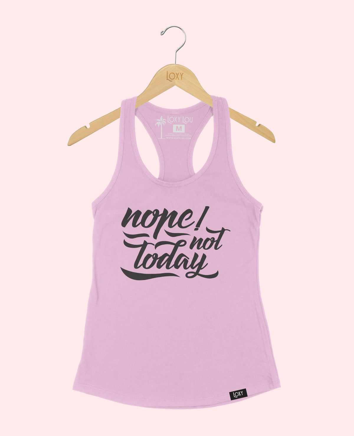 Lavender Tank Top 1533 nope not today - white.webp