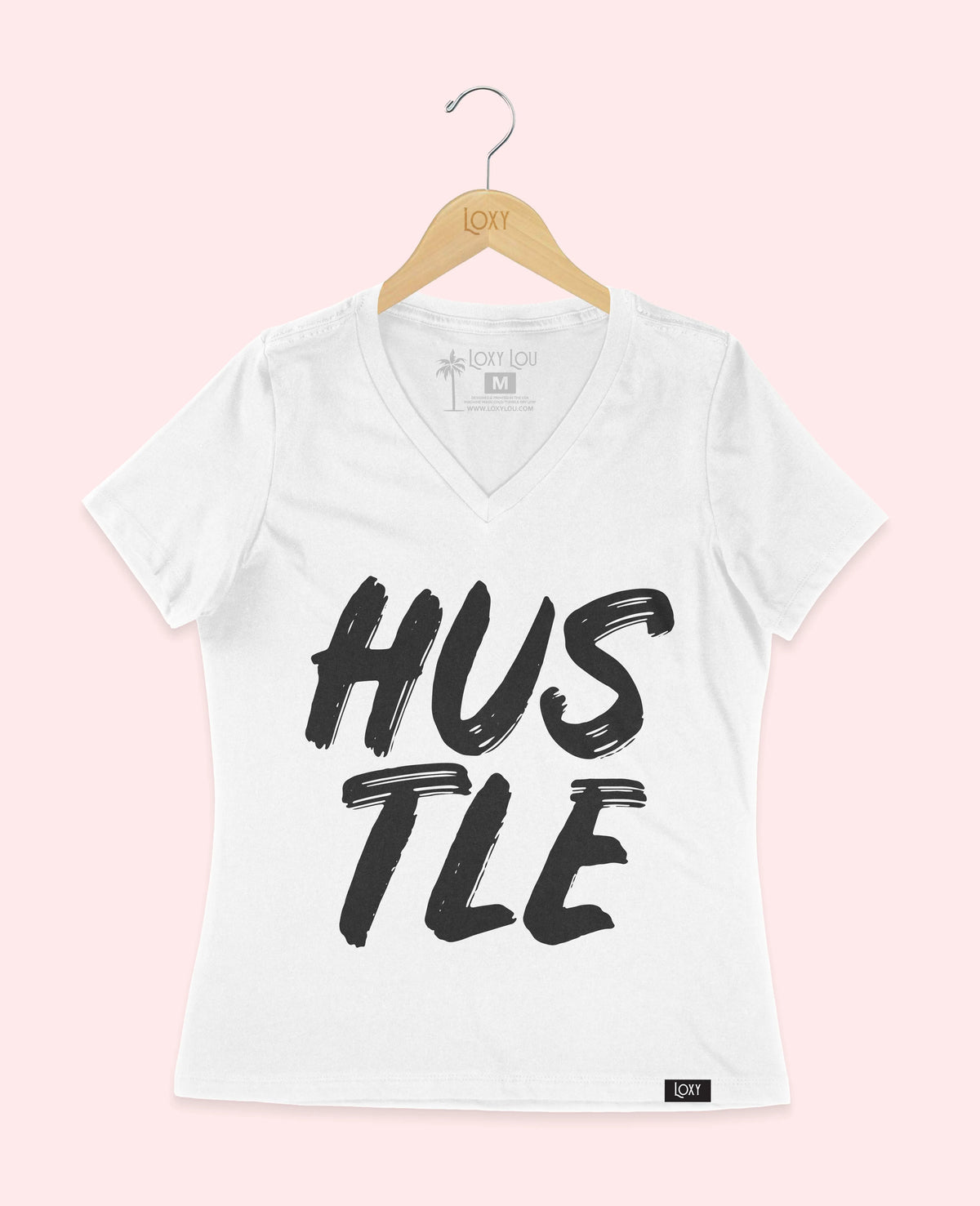 White V-neck 6405 hustle1w.webp