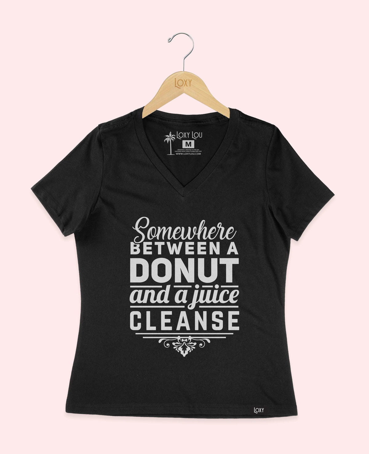 Black V-neck 6405 Somwhere between a donut black.webp