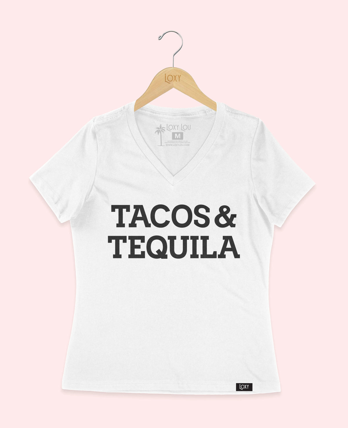 White V-neck 6405 taco-teq-blk.webp