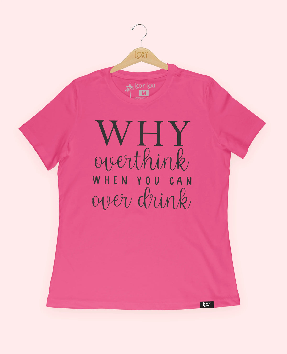 Berry Tee 6400 Why Overthink - Black.webp