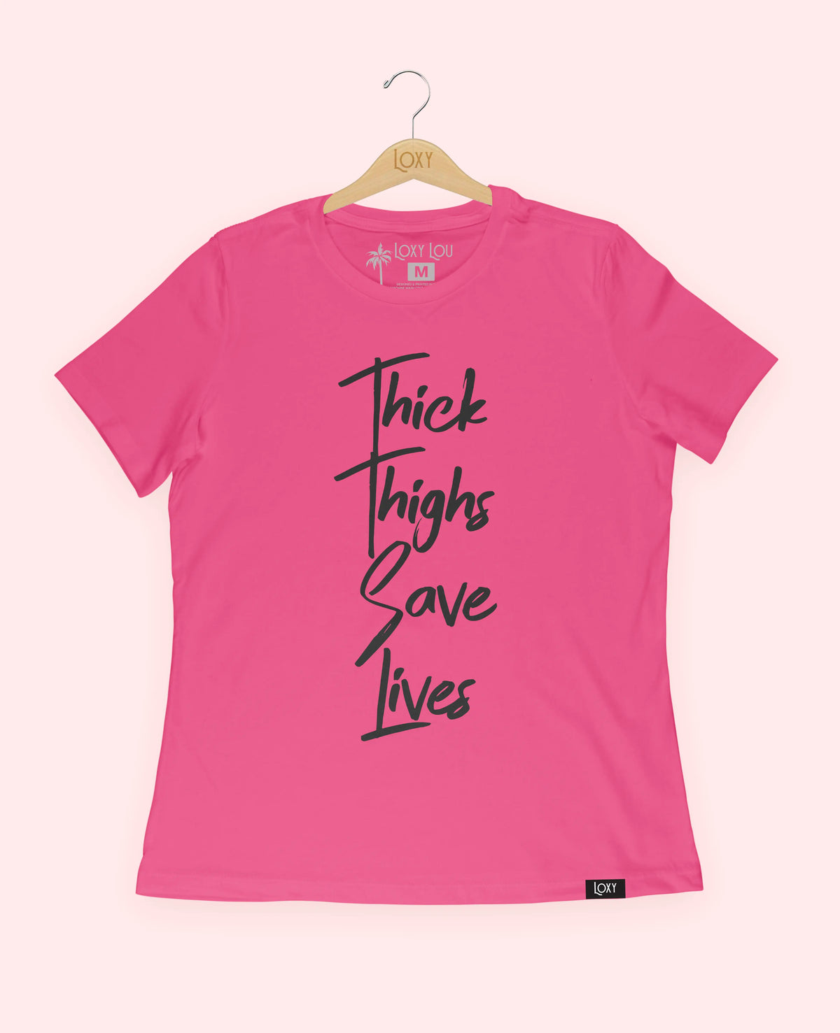 Berry Tee 6400 Thick Thighs Save Lives Black.webp