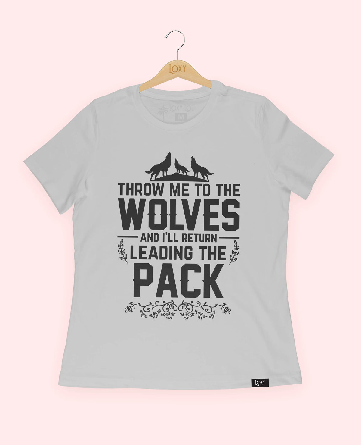 Silver Tee 6400 Throw me to the wolves - white.webp