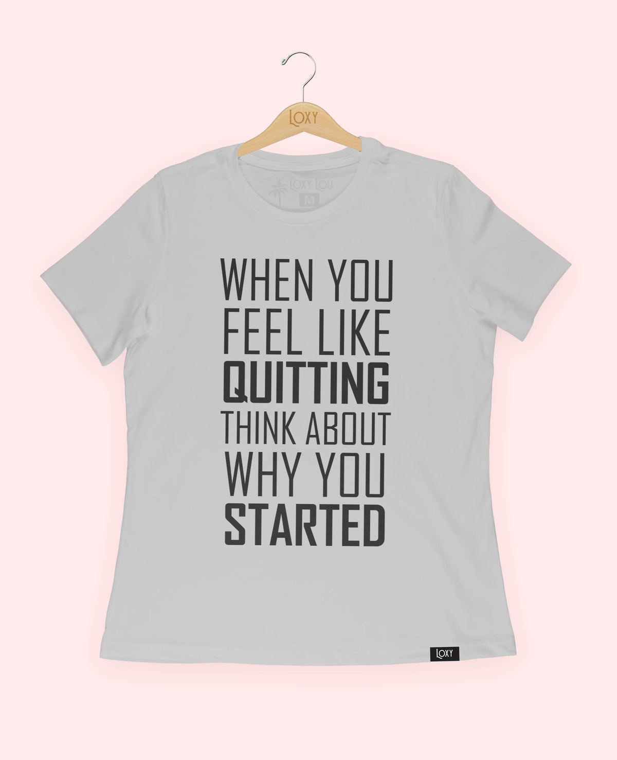 Silver Tee 6400 When You Feel Like Quitting - White.webp