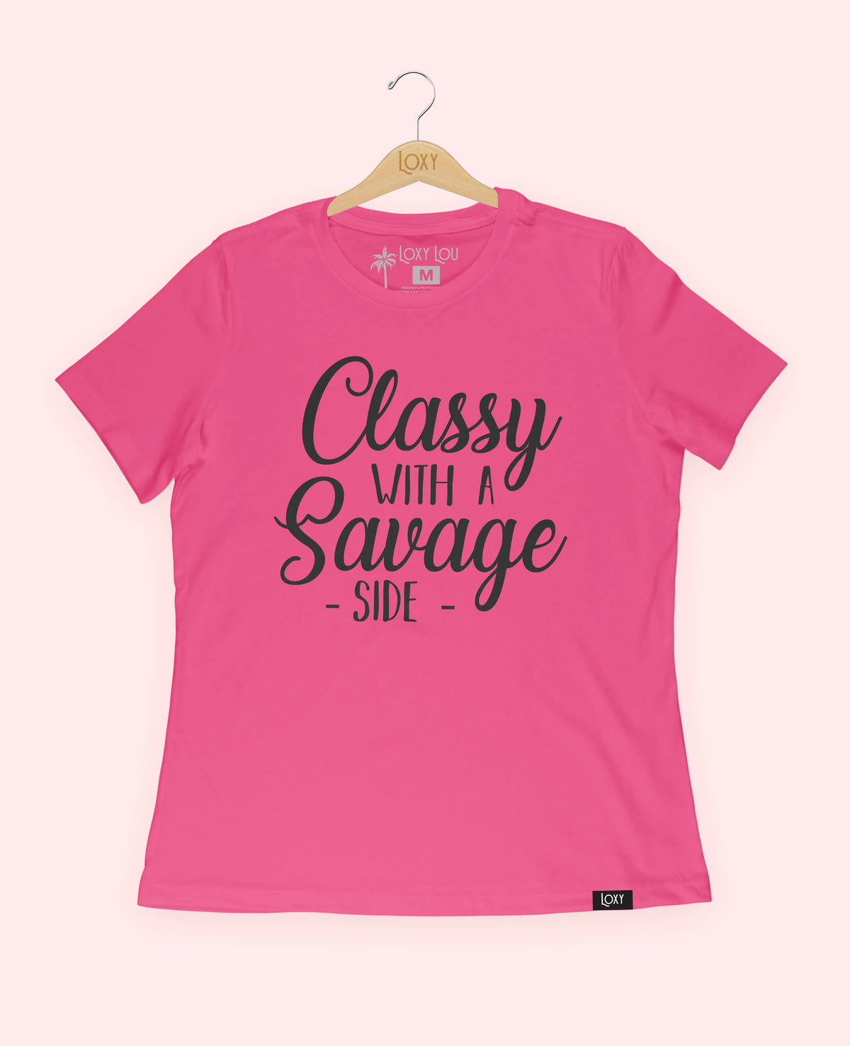 Berry Tee 6400 Classy as savage.webp