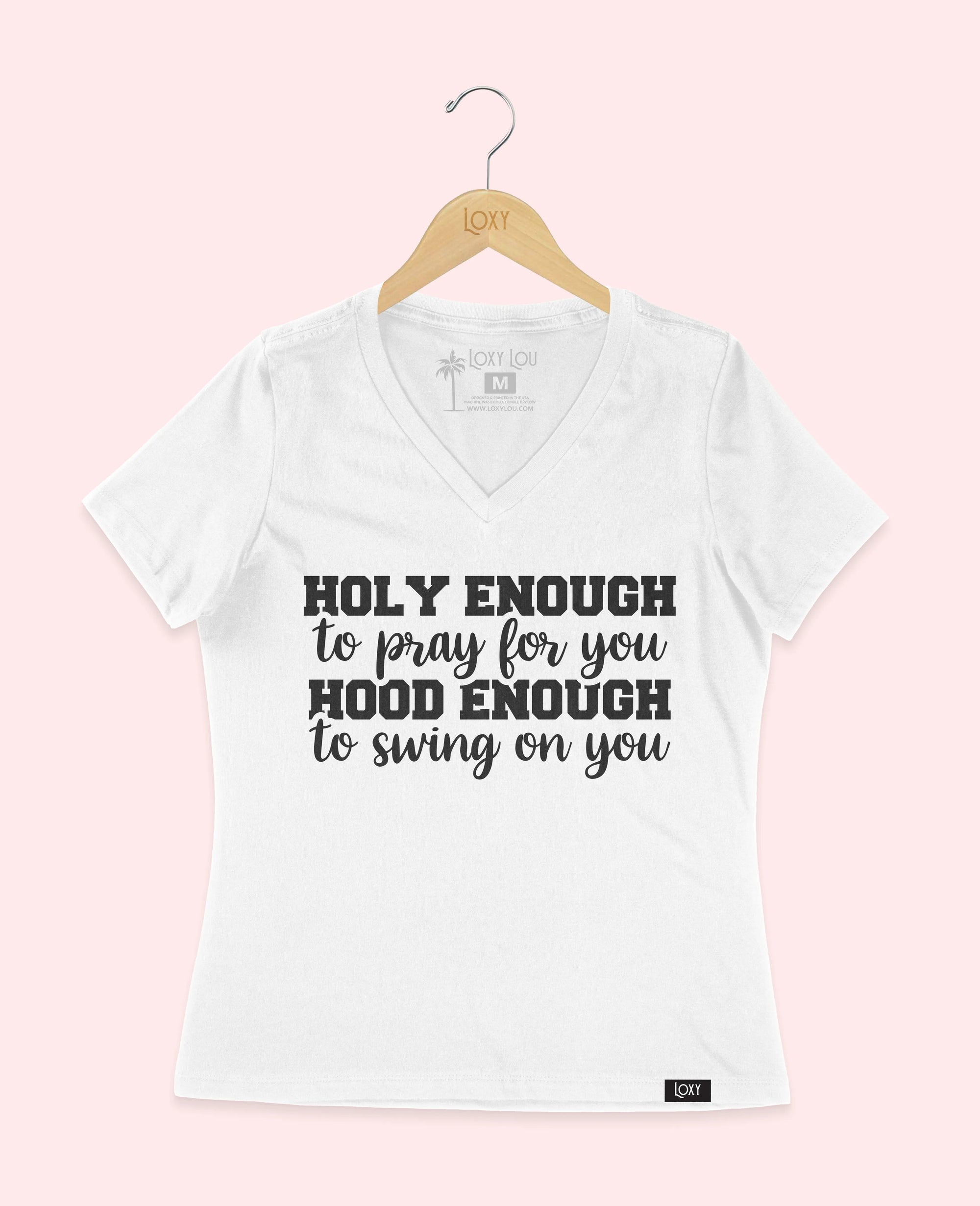 White V-neck 6405 holyenough-2.webp