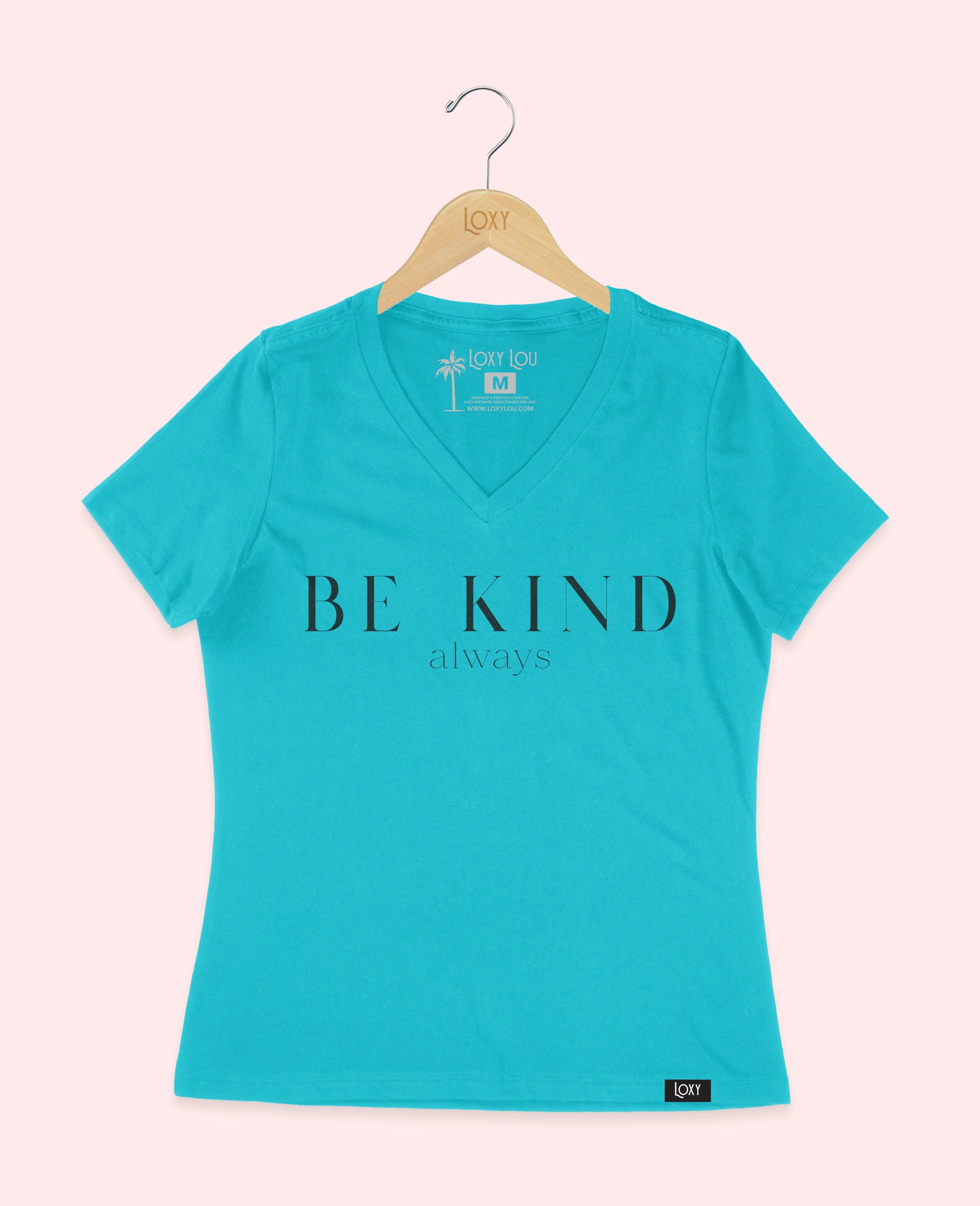 Turquiose V-neck 6405 bekind-2.webp