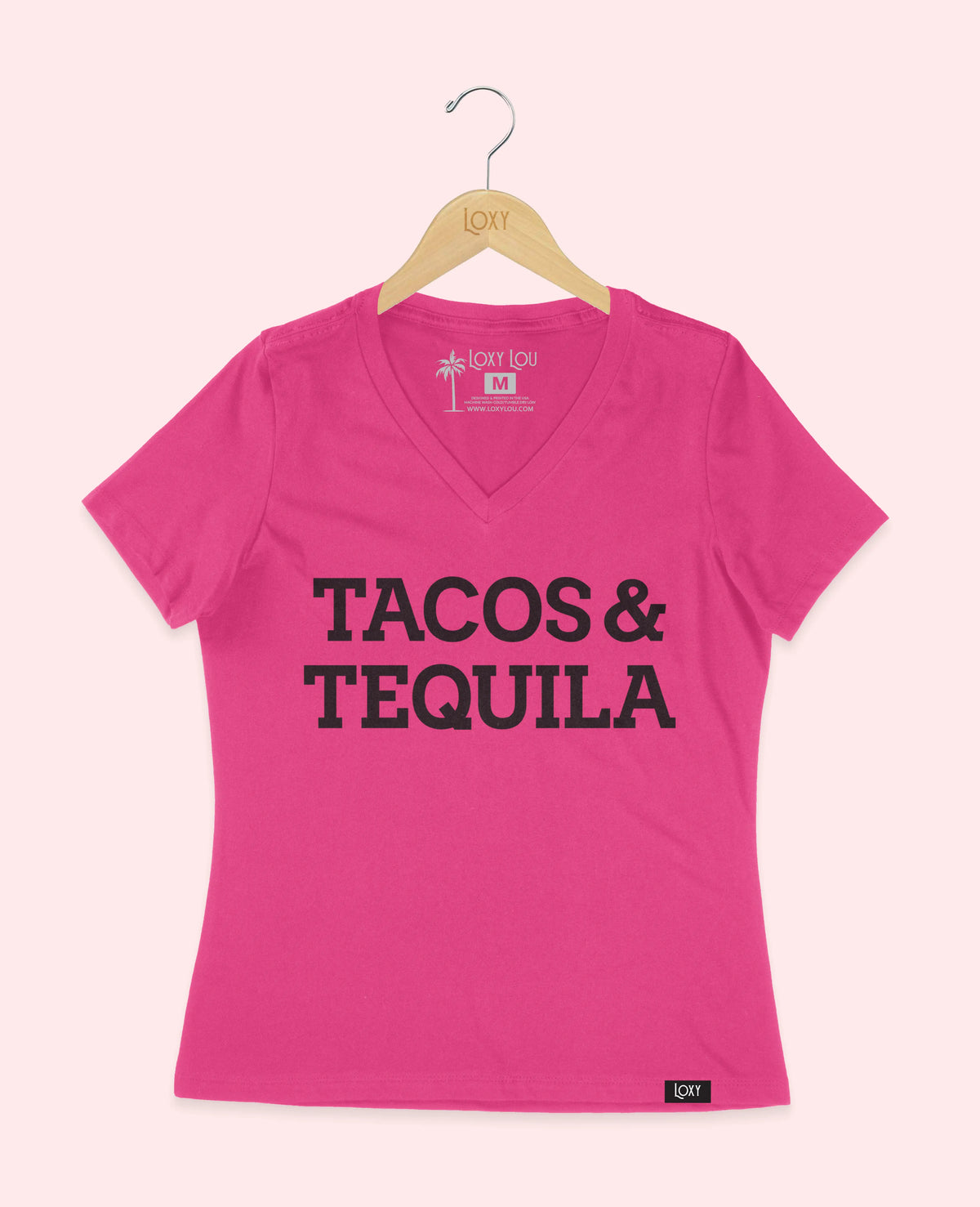 Berry V-neck 6405 taco-teq-blk.webp