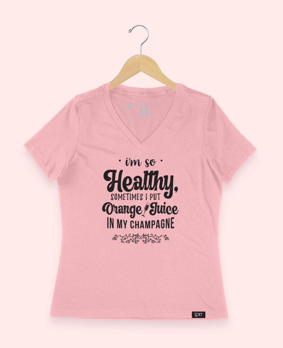 Pink V-neck 6405 imsohealthy-2.jpg