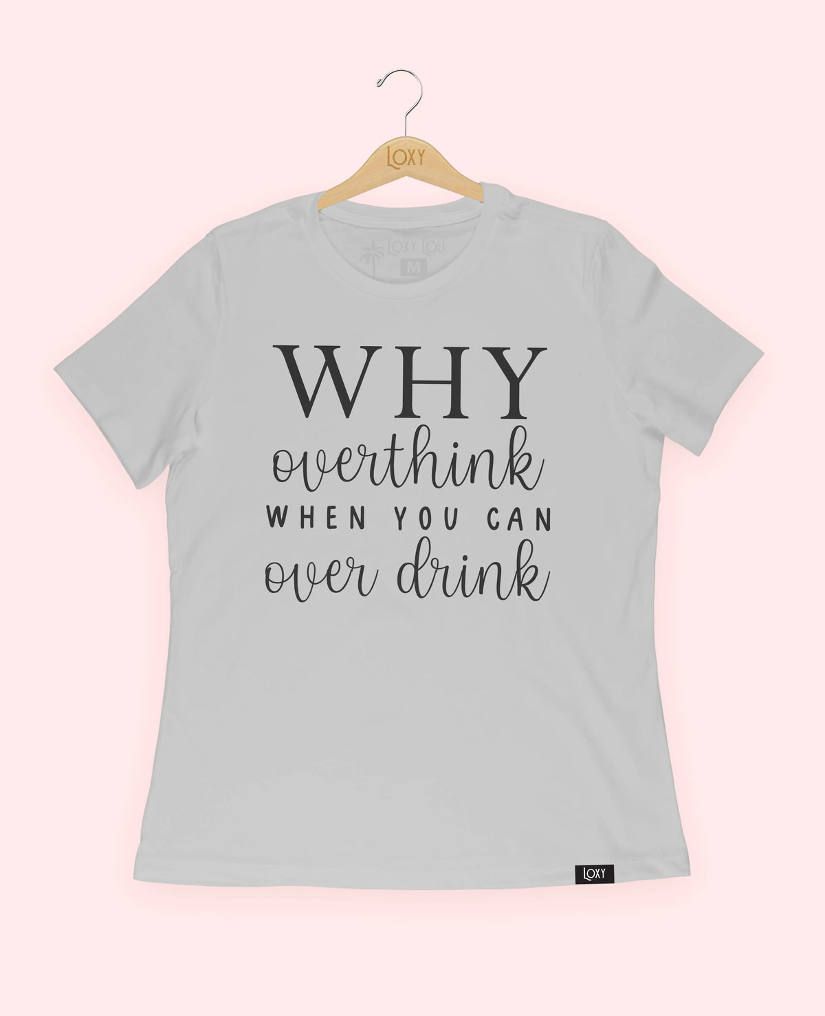 Silver Tee 6400 Why Overthink - Black.webp