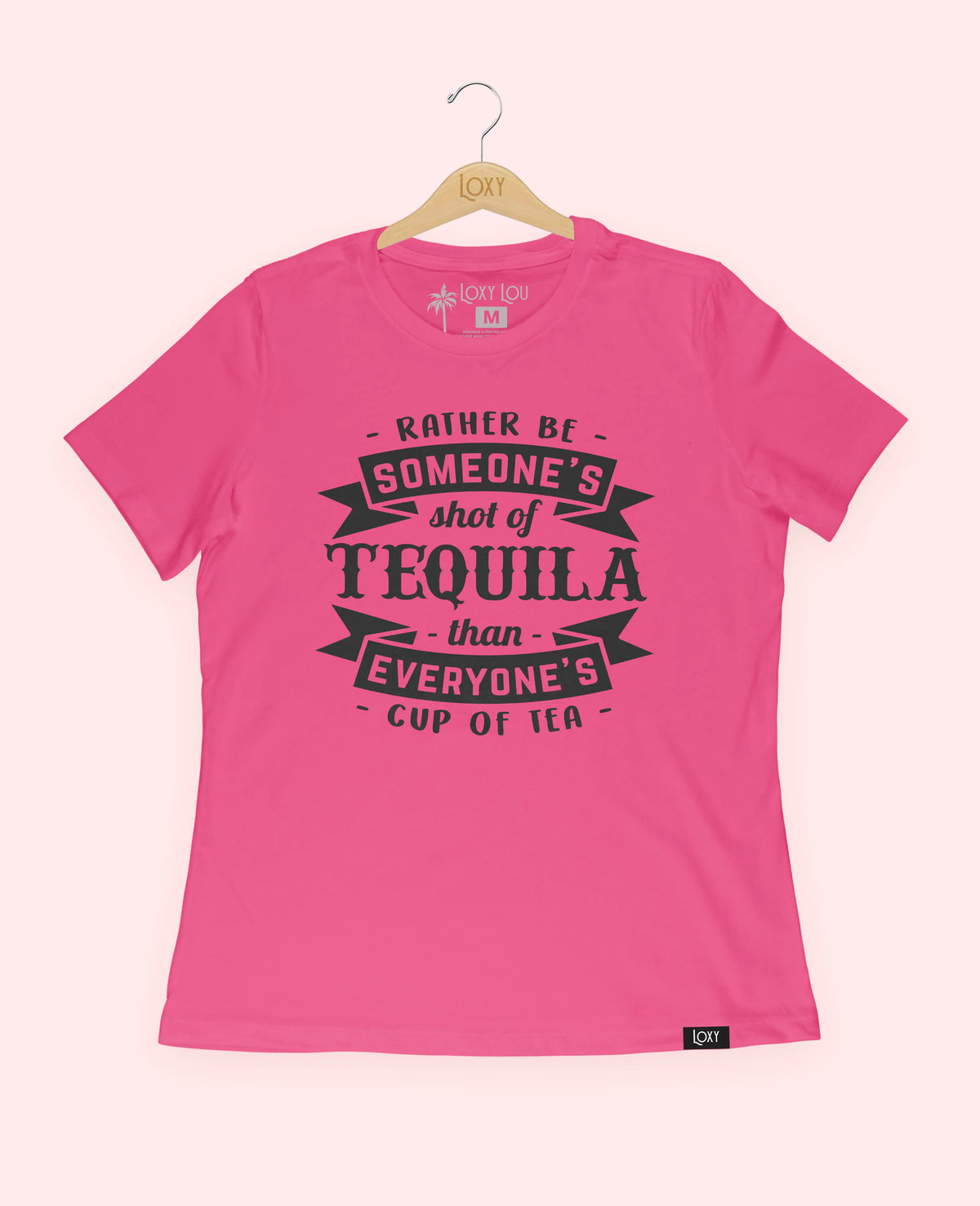 Berry Tee 6400 Rather be someones shot of tequila blk.webp