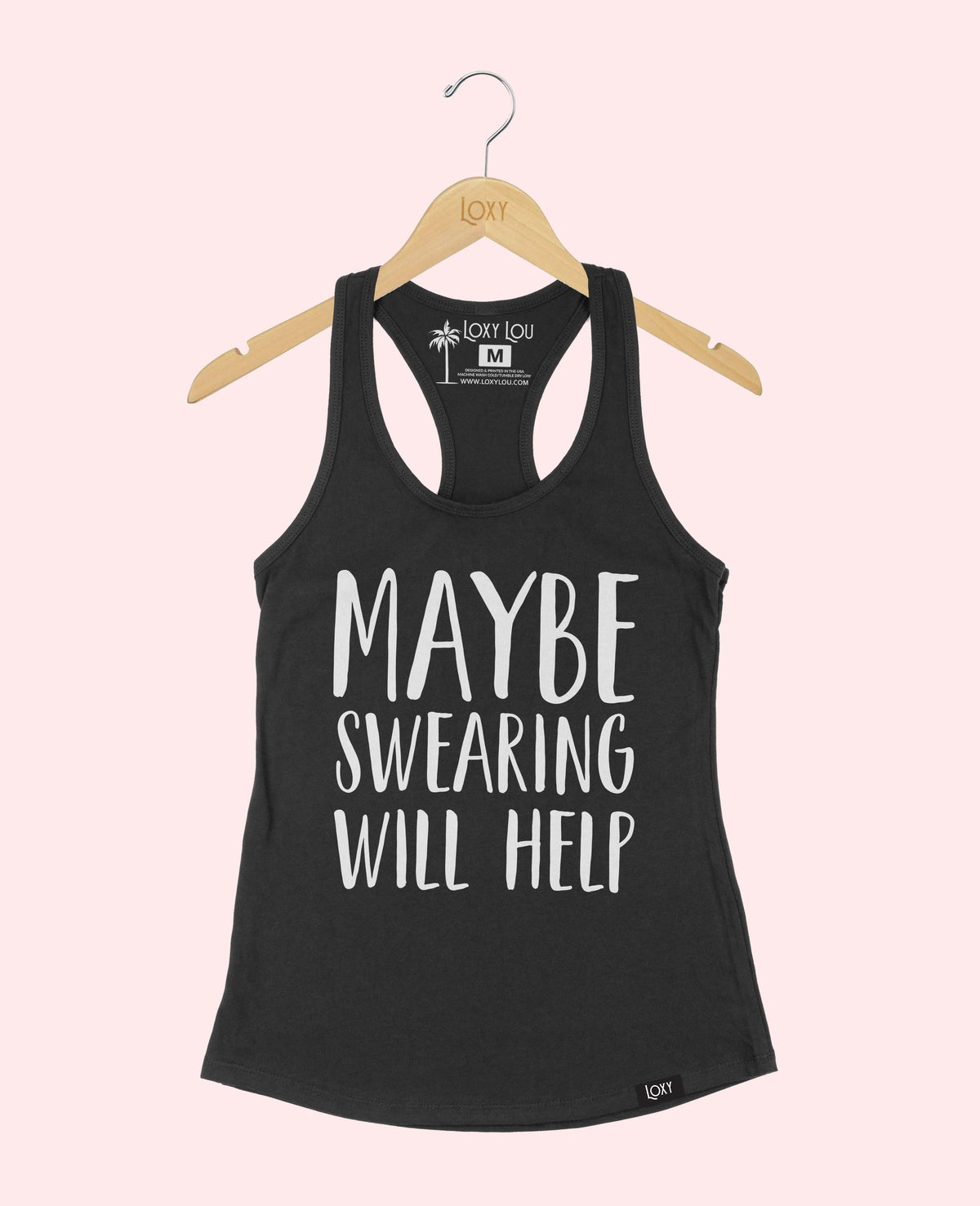 Black Tank Top 1533 swearinghelps1bk.webp