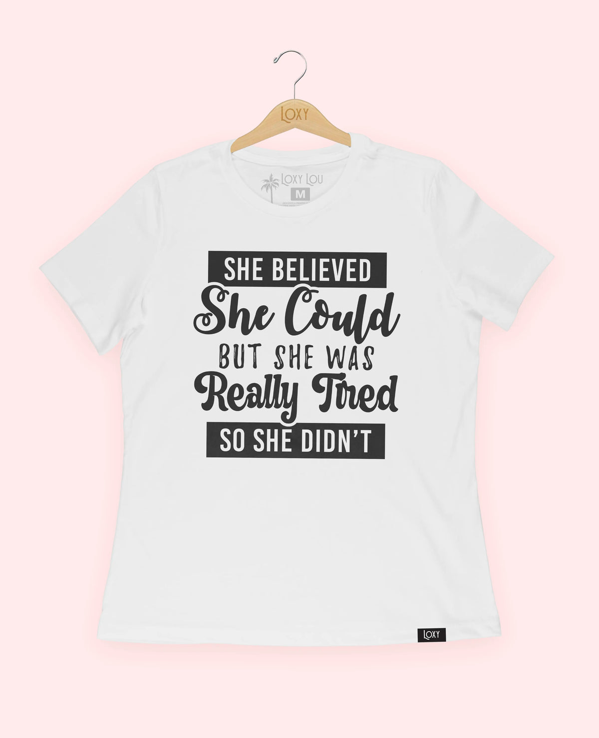 White Tee 6400 shebelievedshecould-2.webp