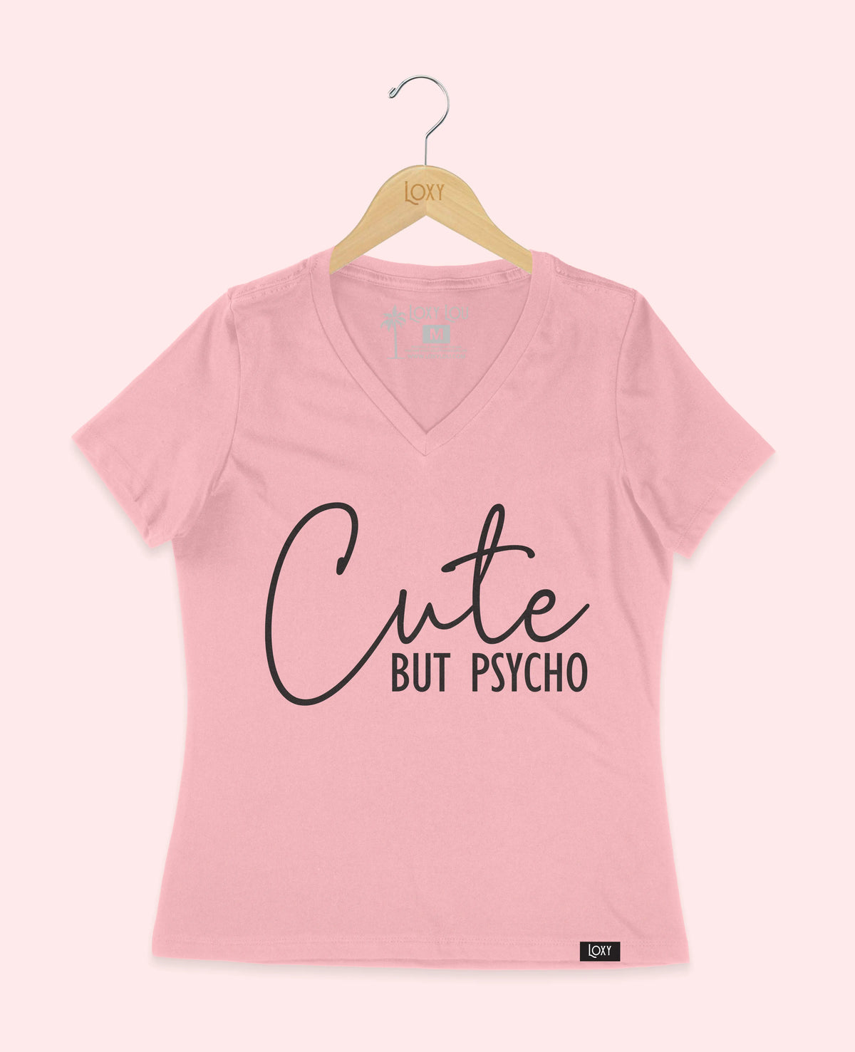 Pink V-neck 6405 cutebutpsycho1w.webp