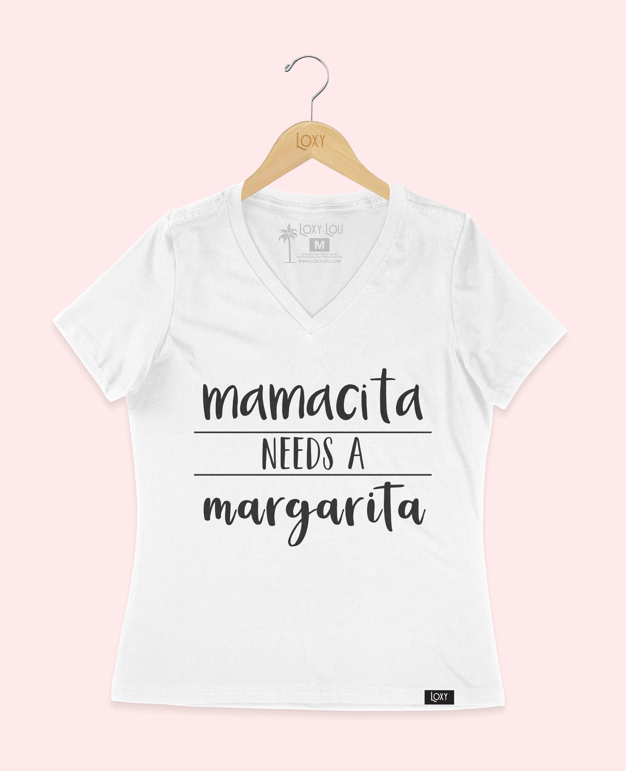 White V-neck 6405 mamacitamargarita1w.webp