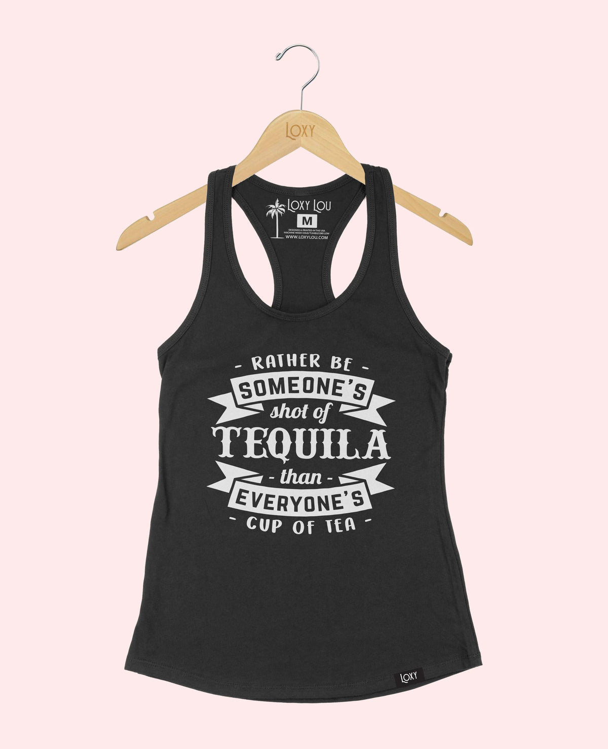 Black Tank Top 1533 Rather be someones shot of tequila.webp