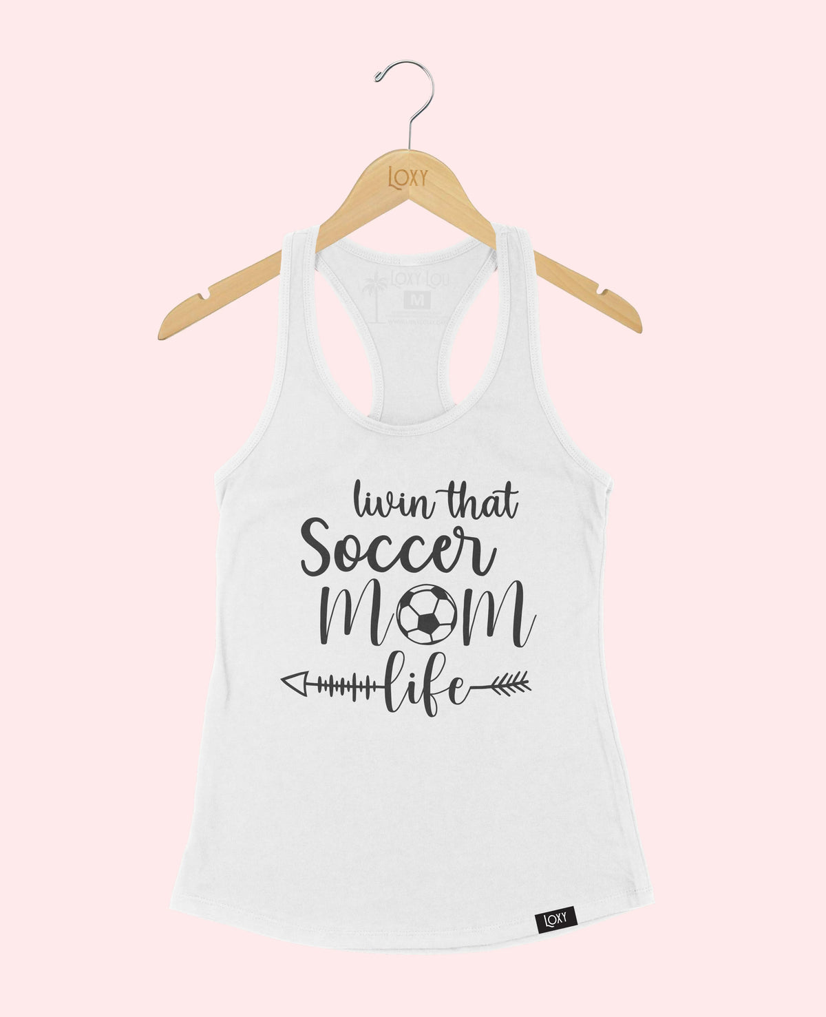 White Tank Top 1533 Soccer Mom Life - Black.webp