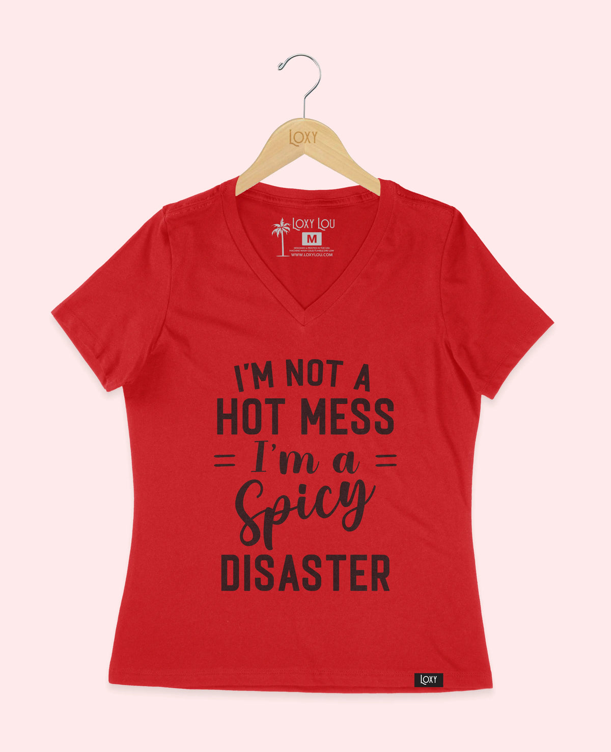 Red V-neck 6405 spicydisaster1w.webp