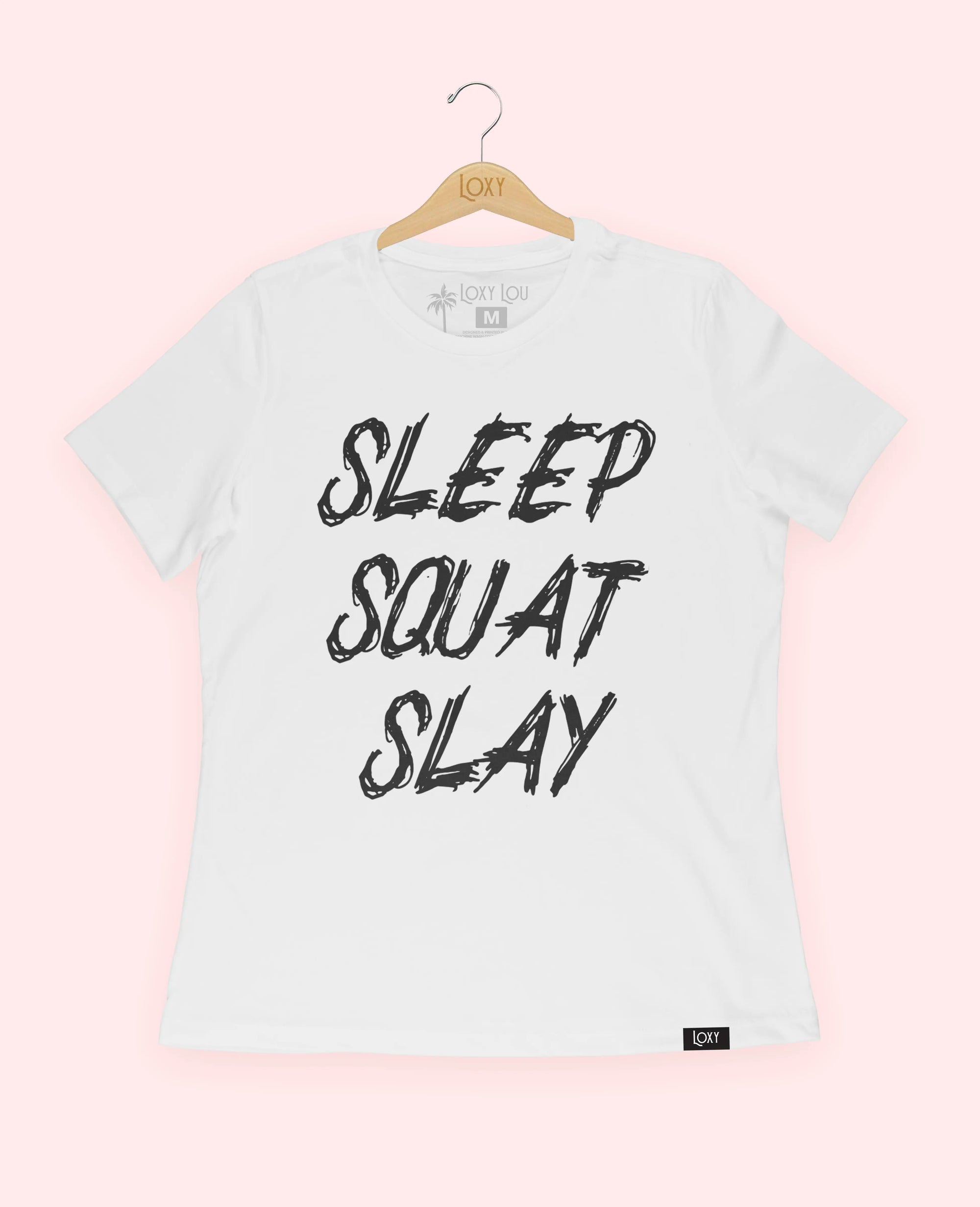 White Tee 6400 Sleep Squat Slay - White.webp