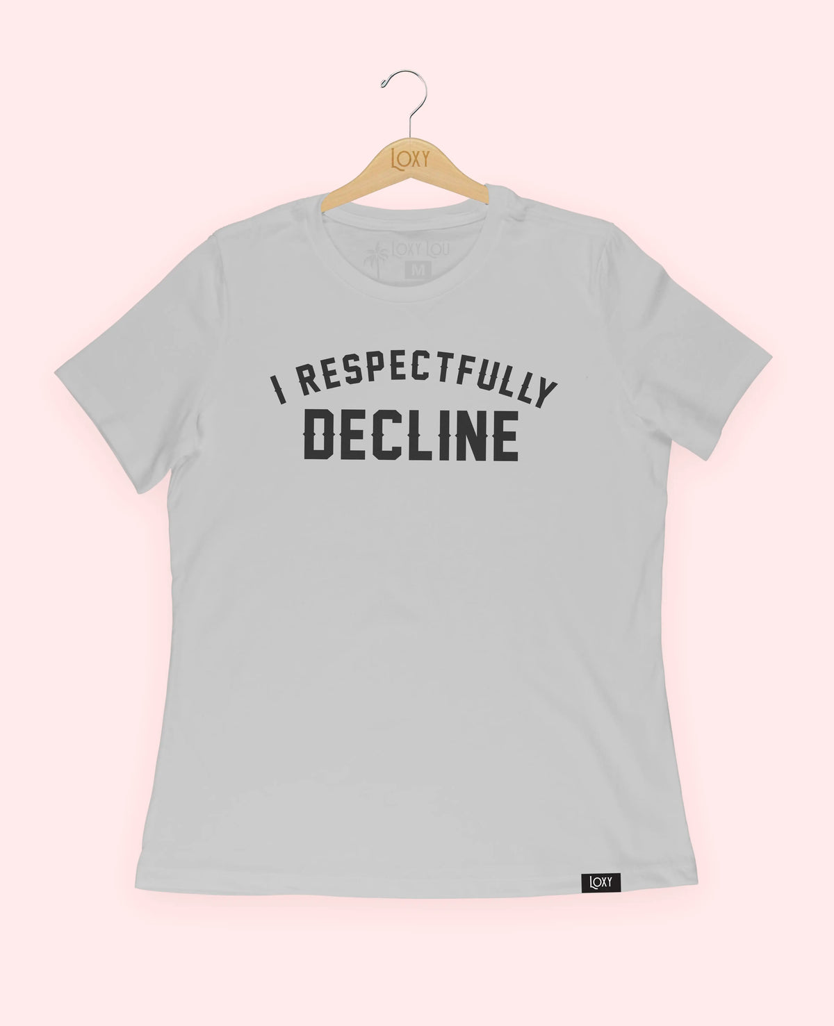 Silver Tee 6400 I respectfully decline - black.webp