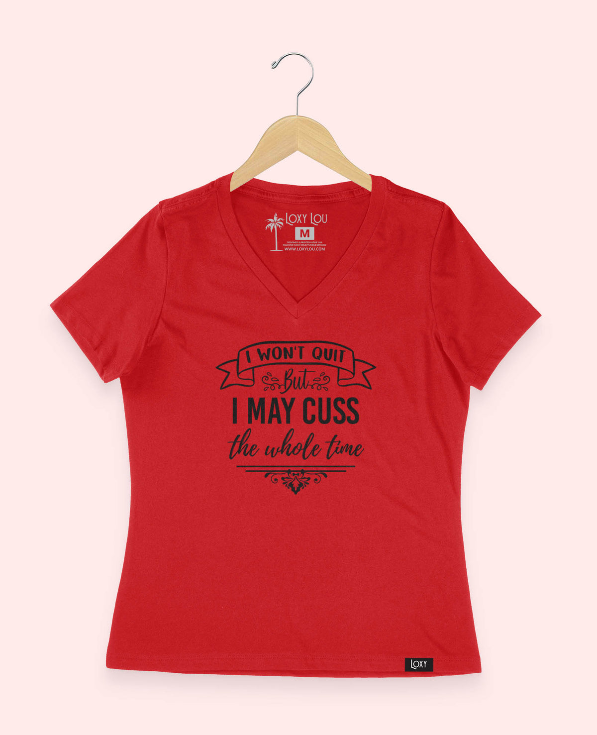 Red V-neck 6405 iwontquit-2.jpg