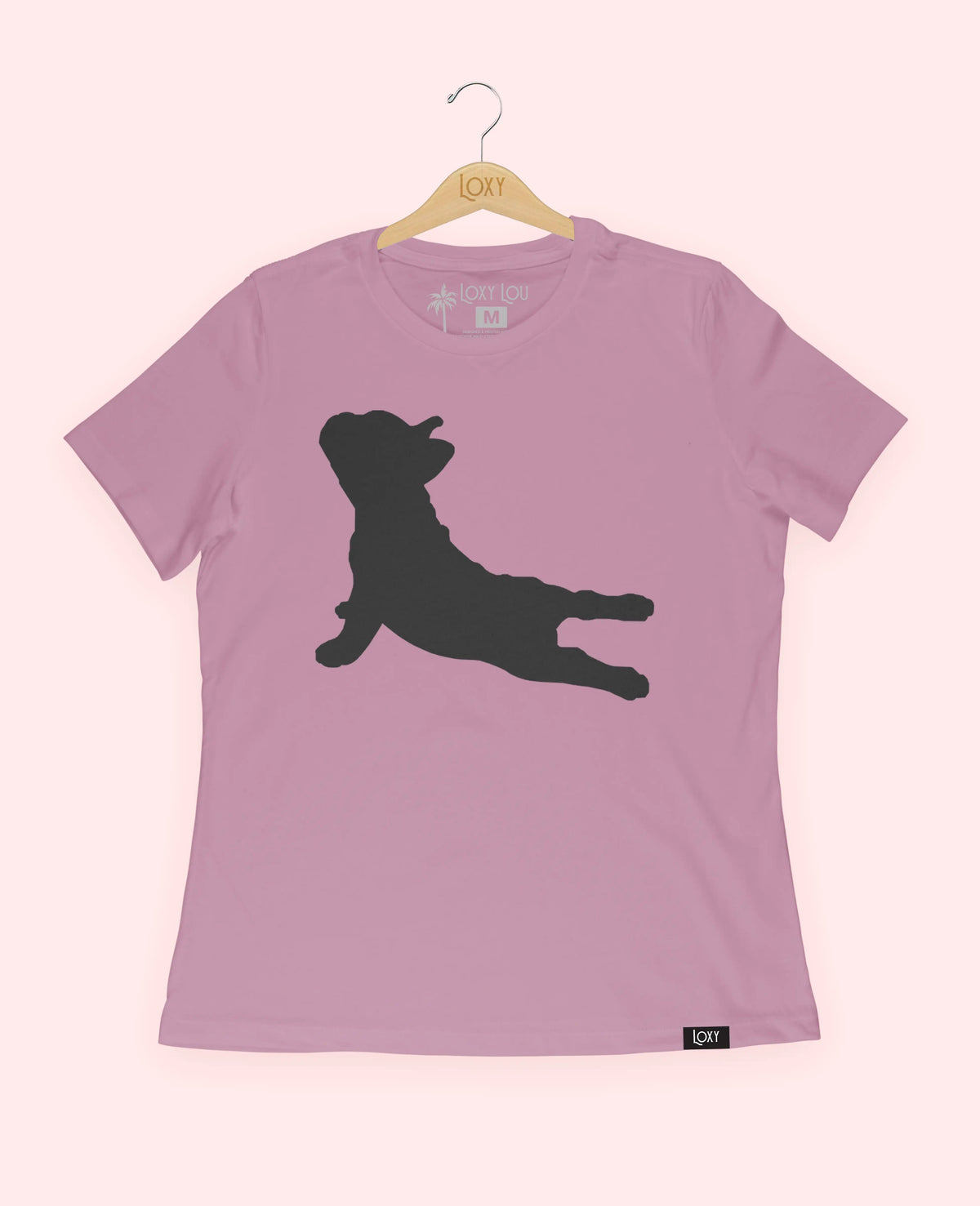 Orchid Tee 6400 frenchieyoga1bk.webp