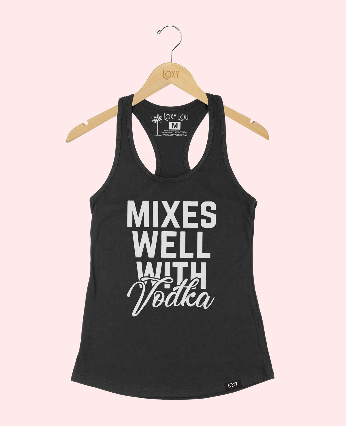 Black Tank Top 1533 Mixes well with Vodka - Black.webp