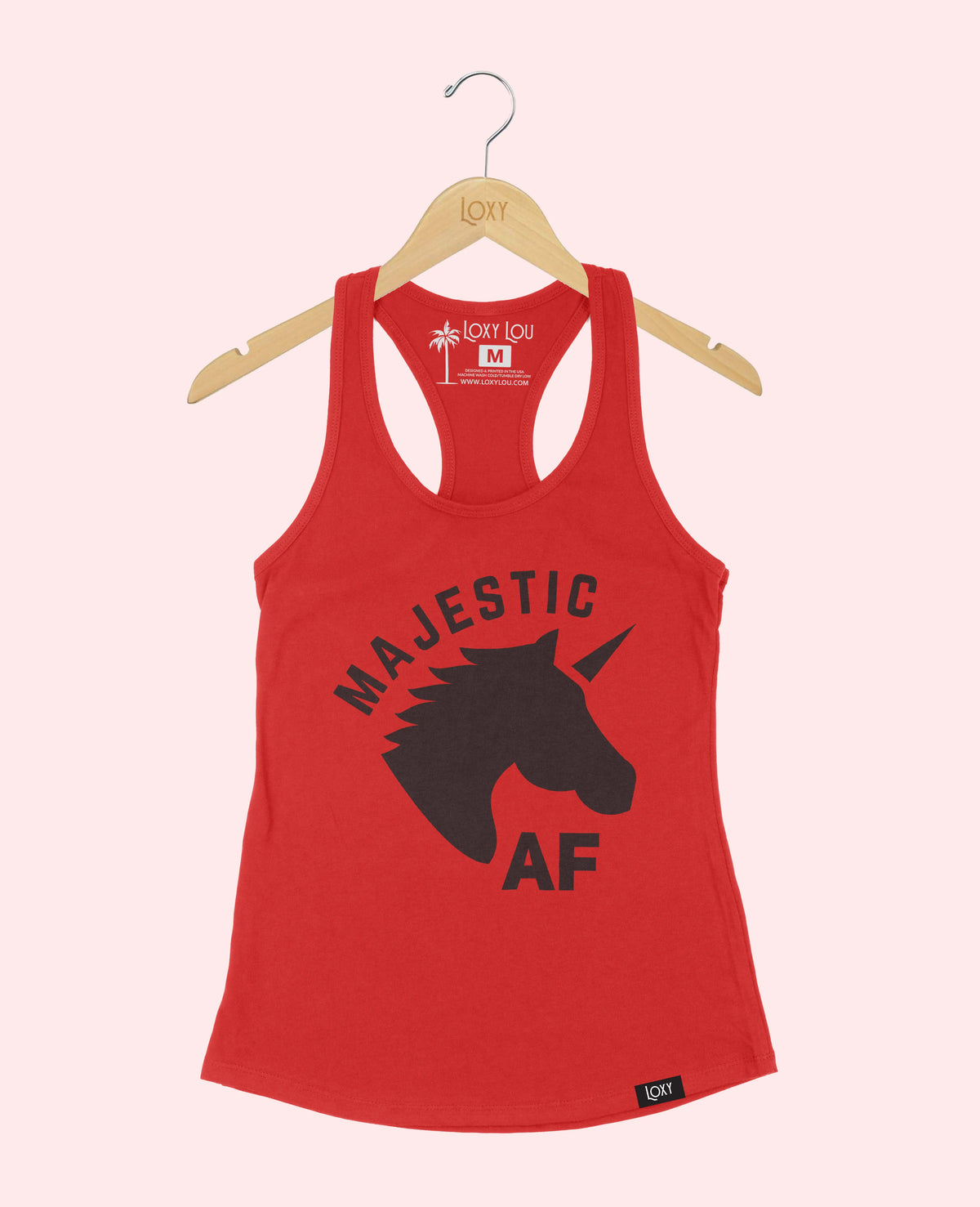 Red Tank Top 1533 Majestic AF Black.webp