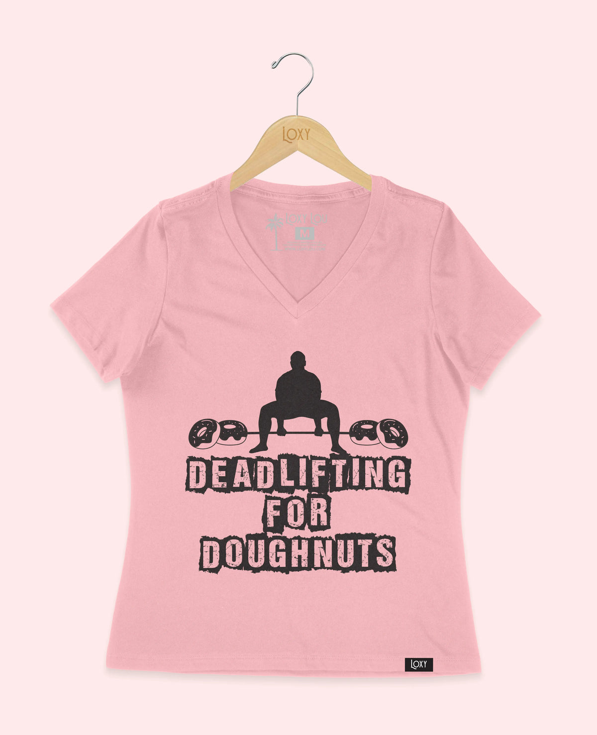 Pink V-neck 6405 deadliftdonuts1w.webp