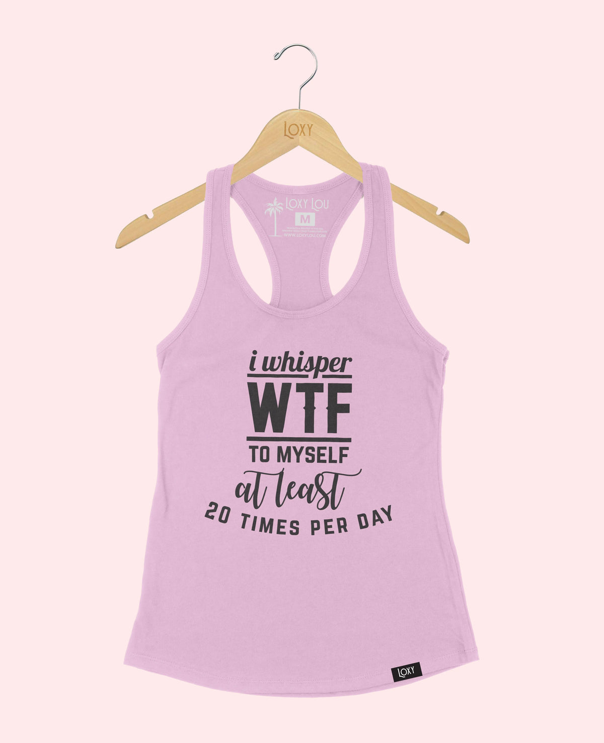 Lavender Tank Top 1533 I Whisper WTF - White.webp