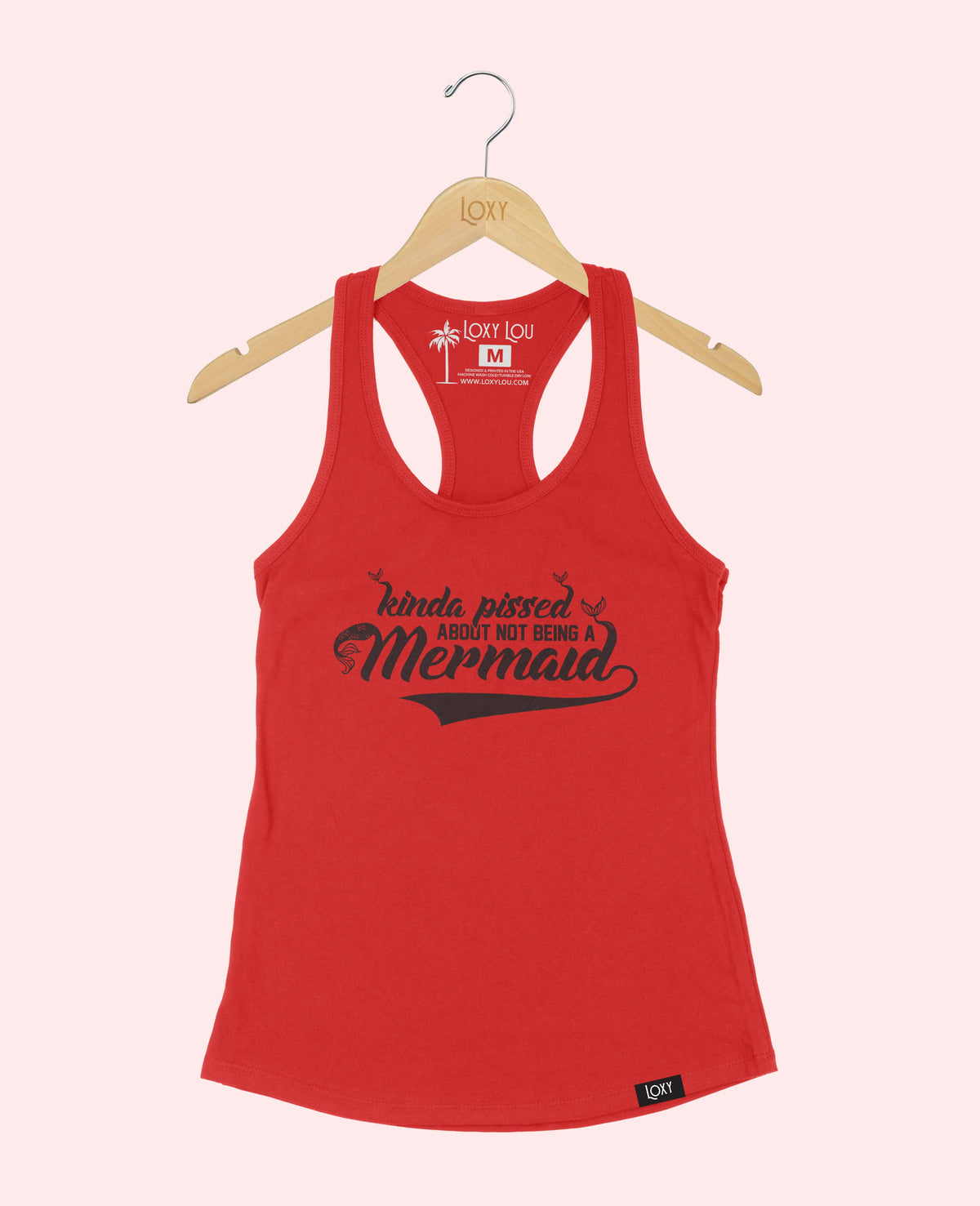 Red Tank Top 1533 mermaid - black.webp