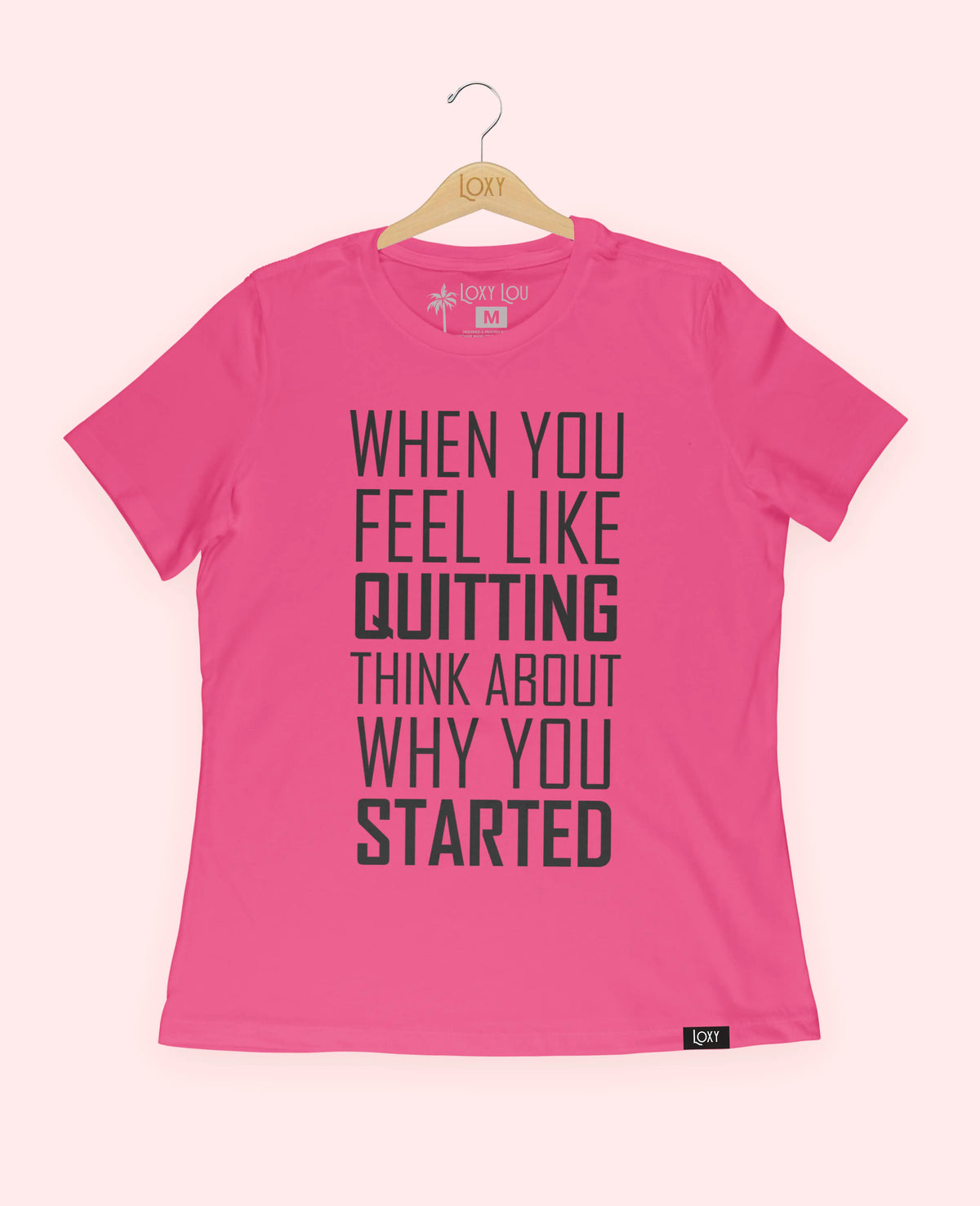 Berry Tee 6400 When You Feel Like Quitting - White.webp