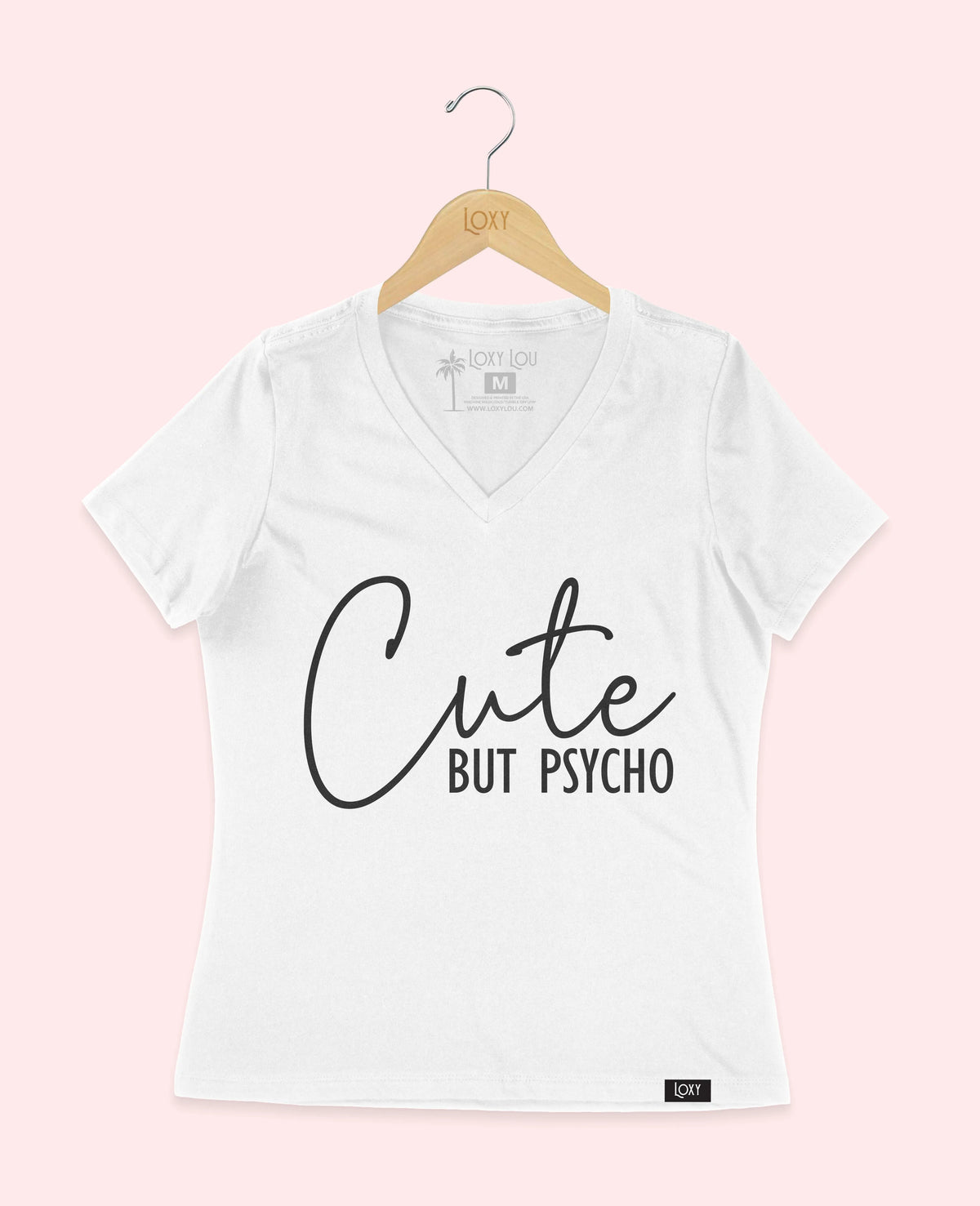 White V-neck 6405 cutebutpsycho1w.webp