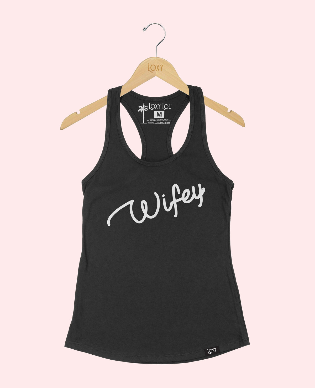 Black Tank Top 1533 wifey white.webp