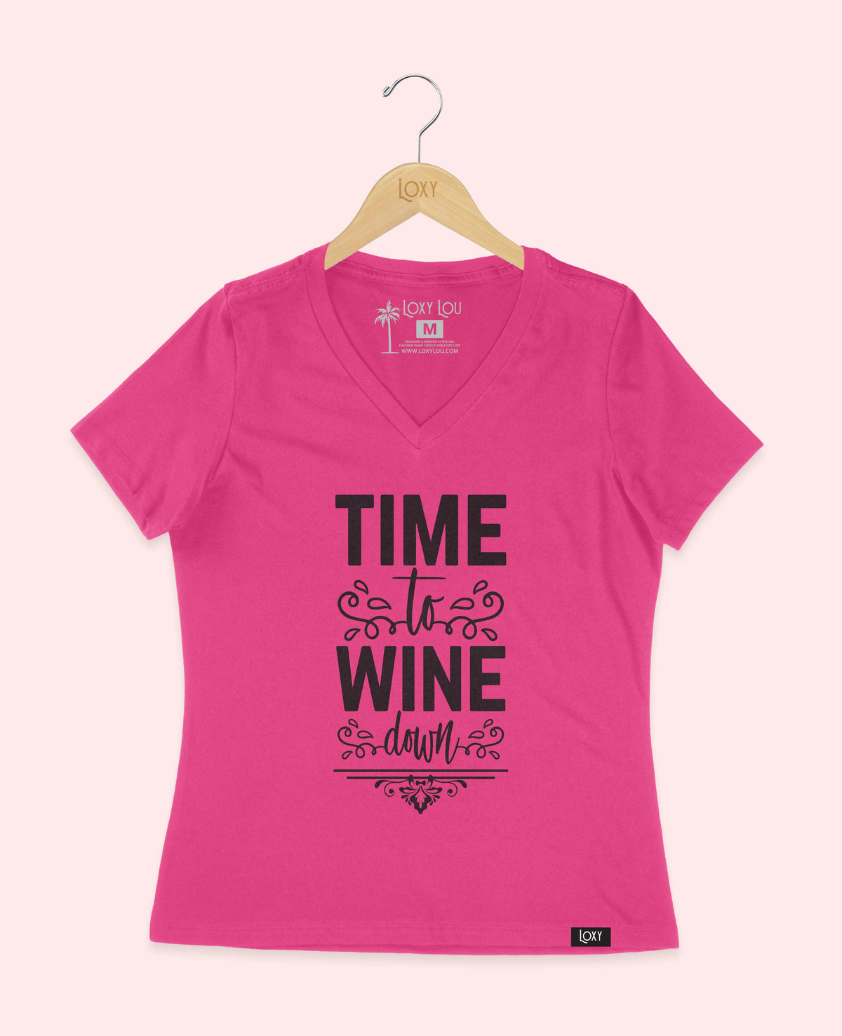 Berry V-neck 6405 Time to Whine - Black.webp